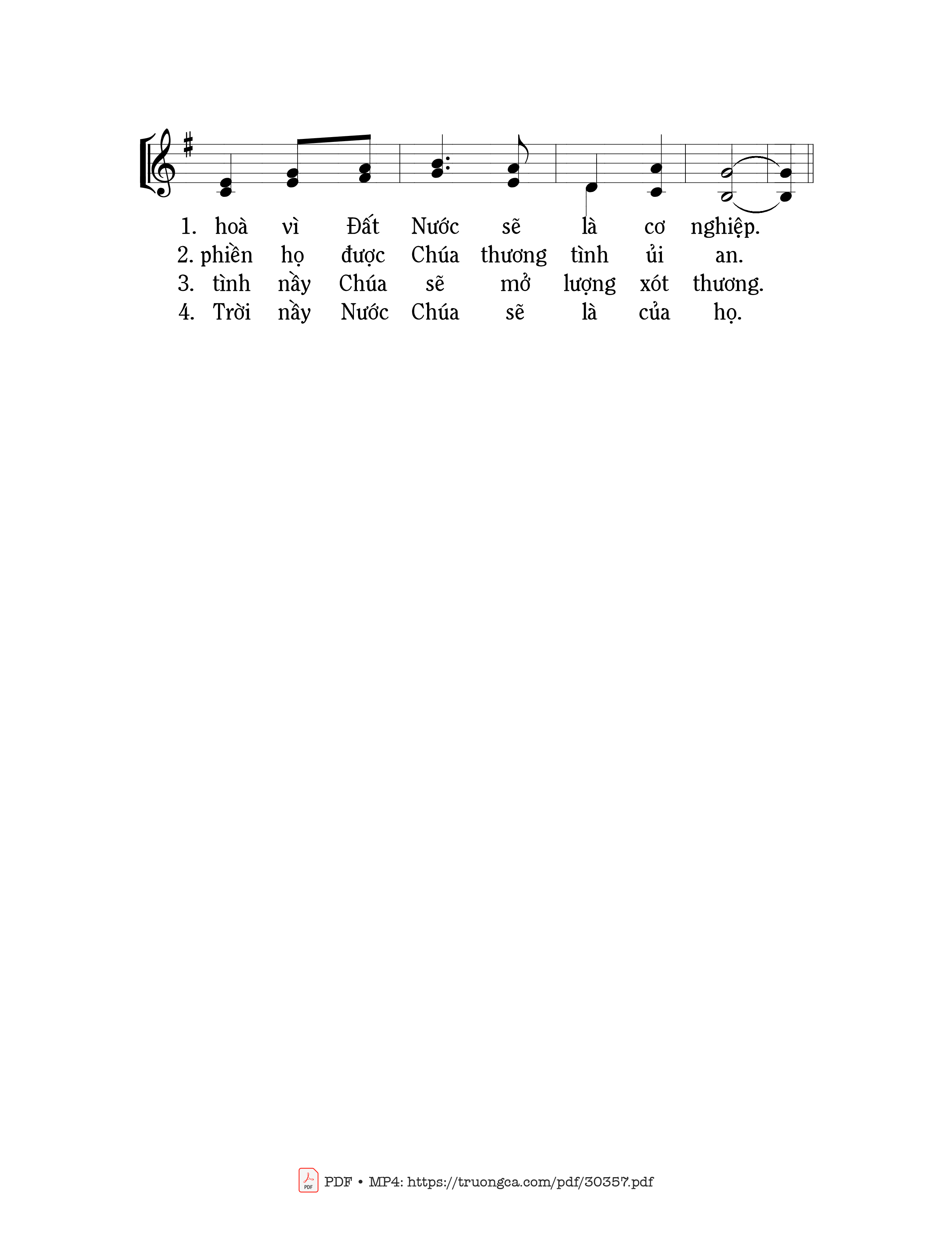 Page 2 of Sheet music PDF Chúa Là Hạnh Phúc - Mi Trầm