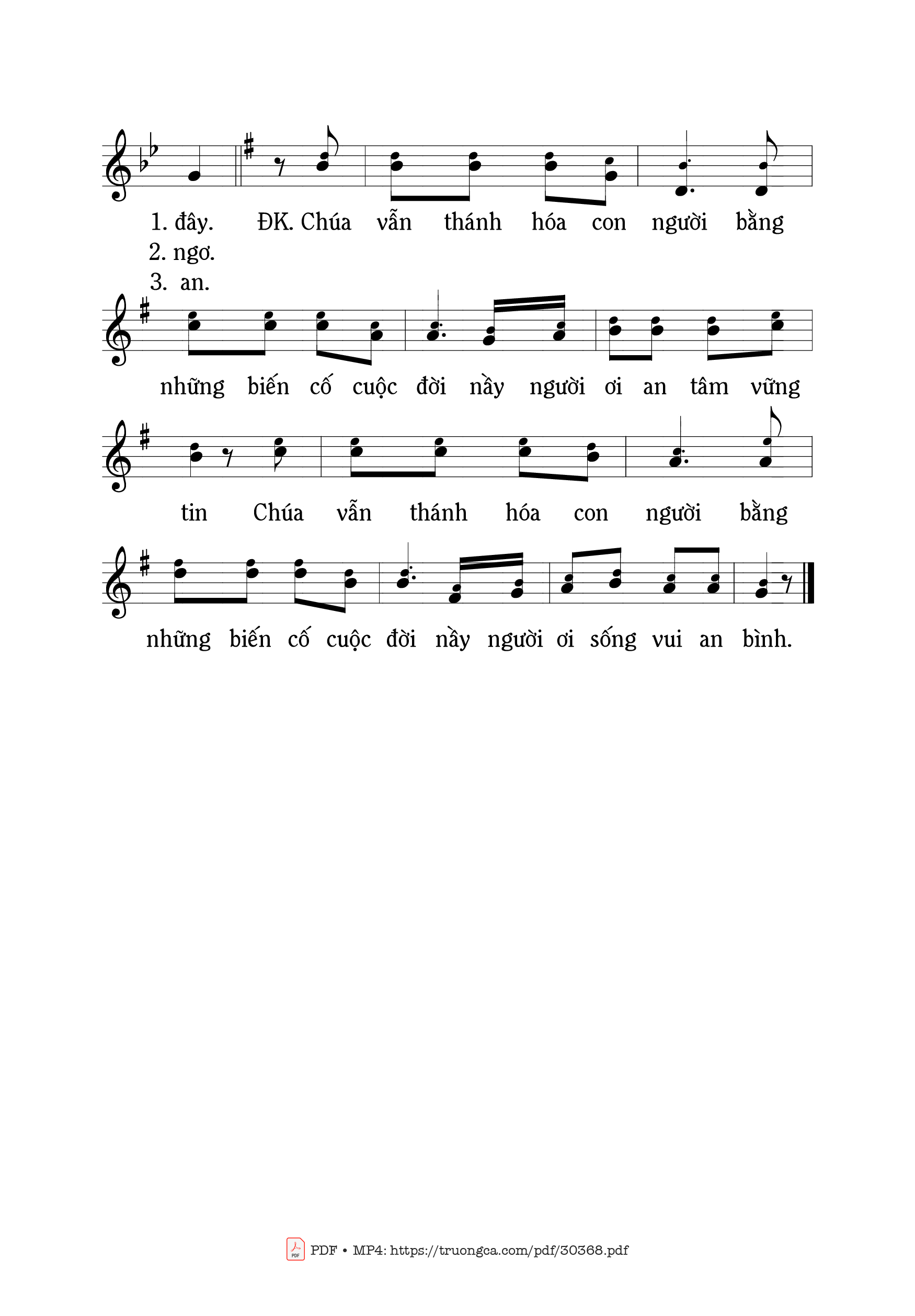 Page 2 of Sheet music PDF Chúa vẫn thánh hóa - Mi Trầm