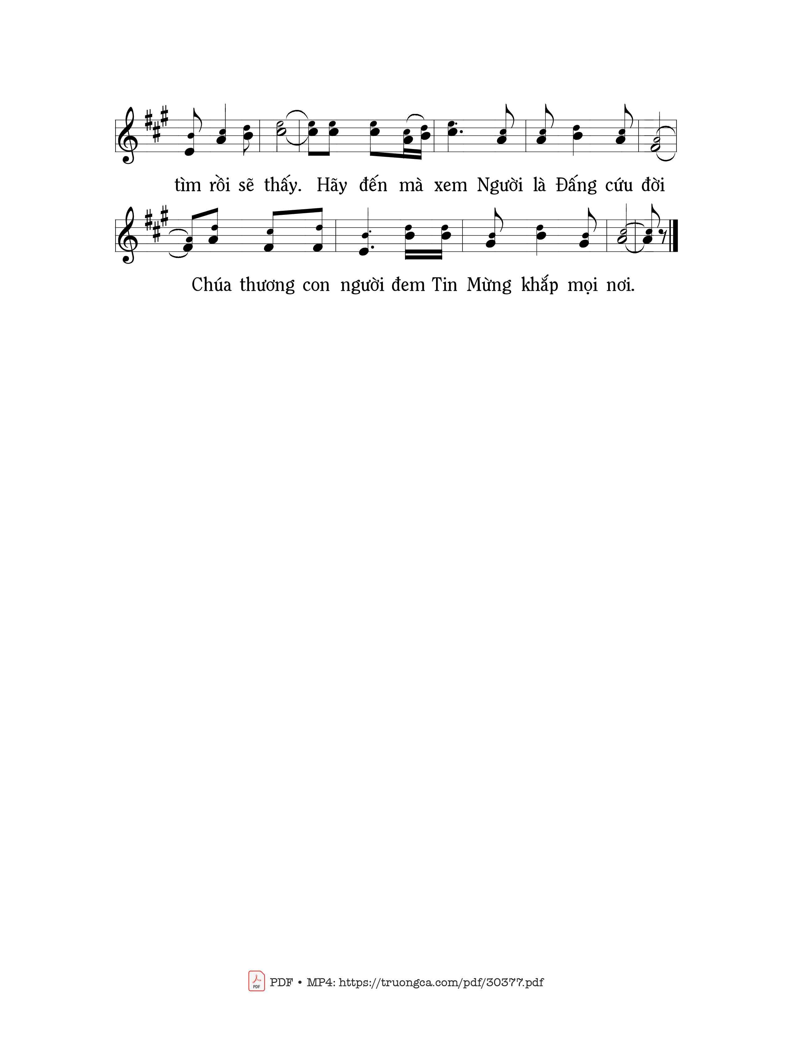 Page 2 of Sheet music PDF Đến với Người - Mi Trầm