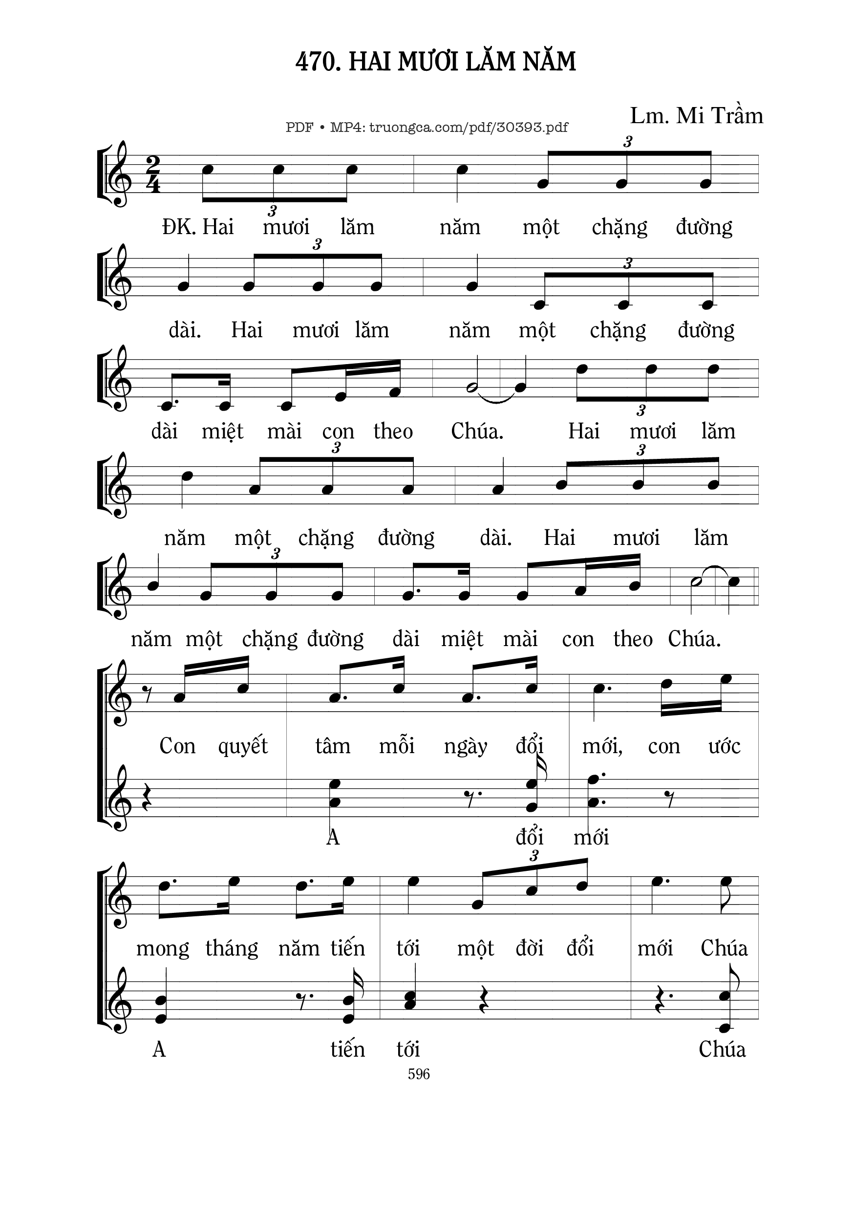 Sheet PDF of Hai mươi lăm năm