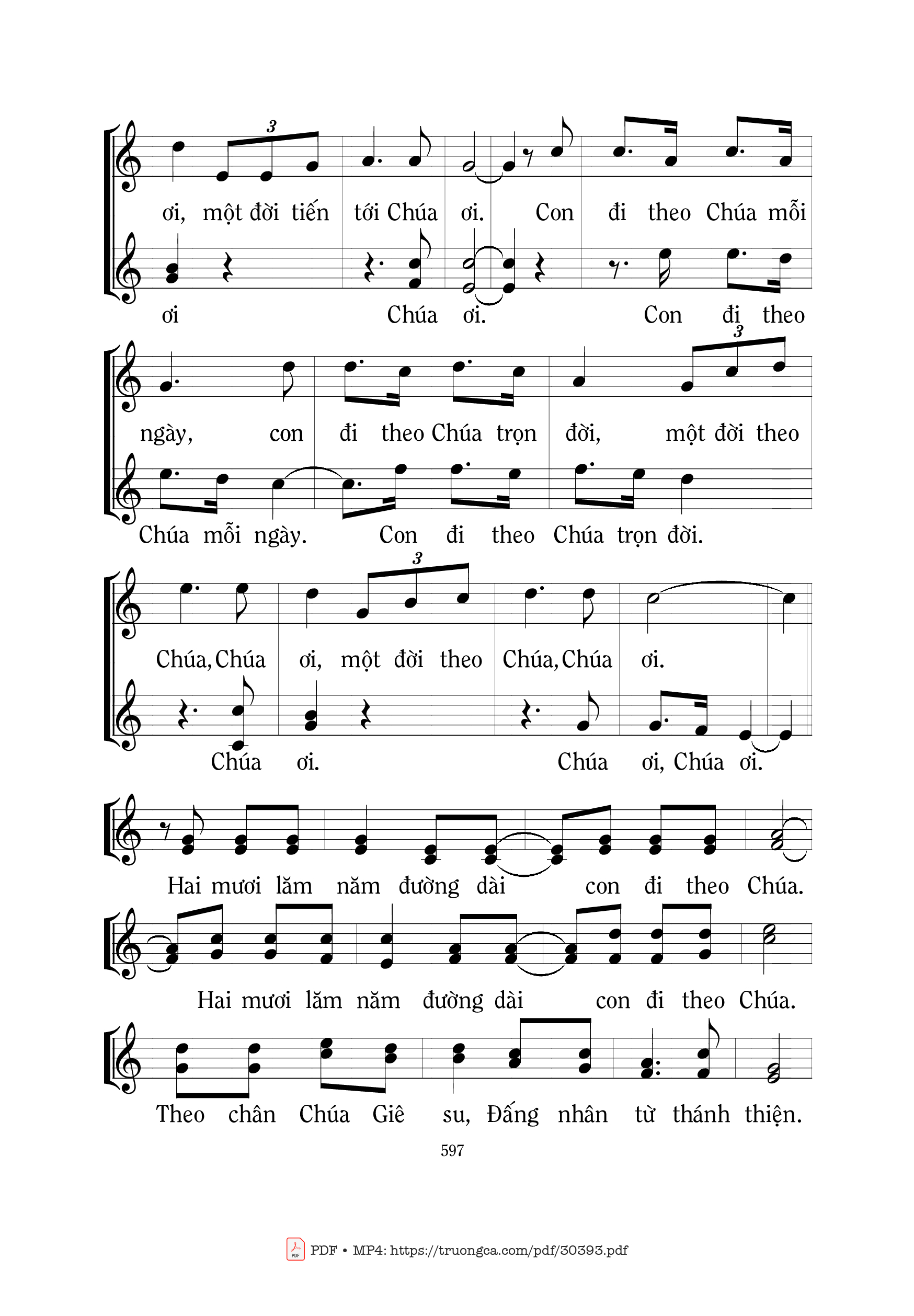 Page 2 of Sheet music PDF Hai mươi lăm năm - Mi Trầm