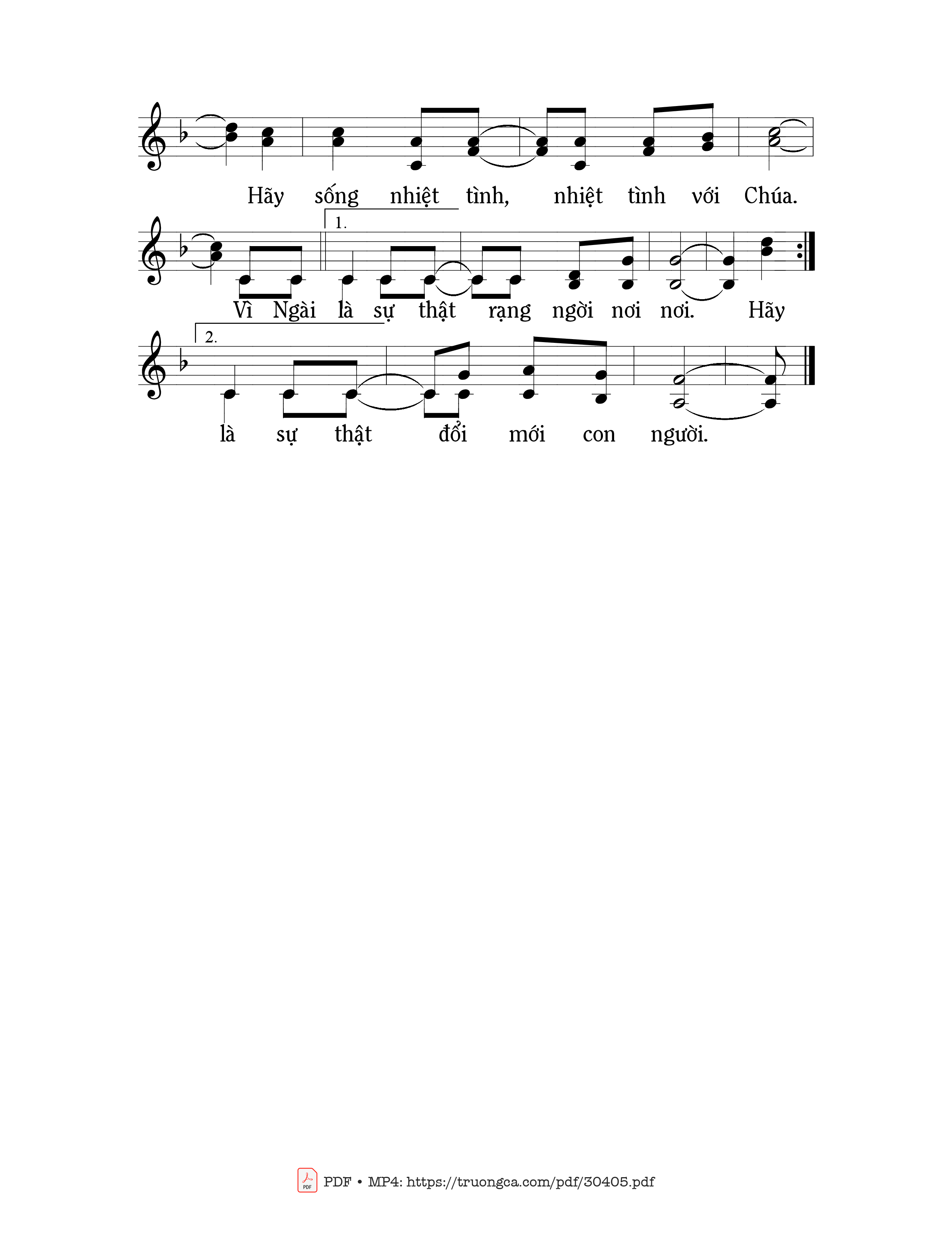 Page 2 of Sheet music PDF Hãy nói thật lòng - Mi Trầm
