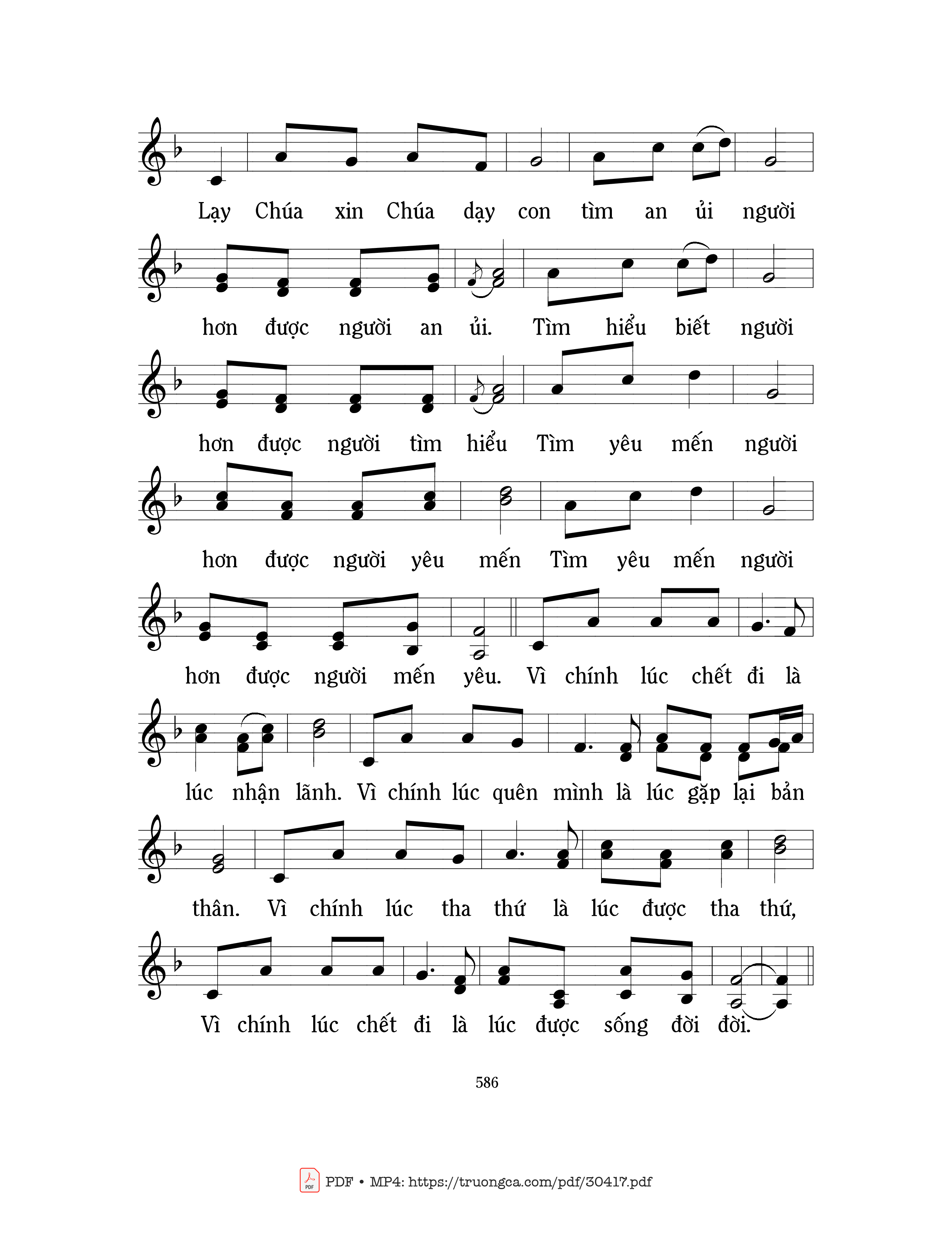 Page 3 of Sheet music PDF Kinh hòa bình 1 - Mi Trầm
