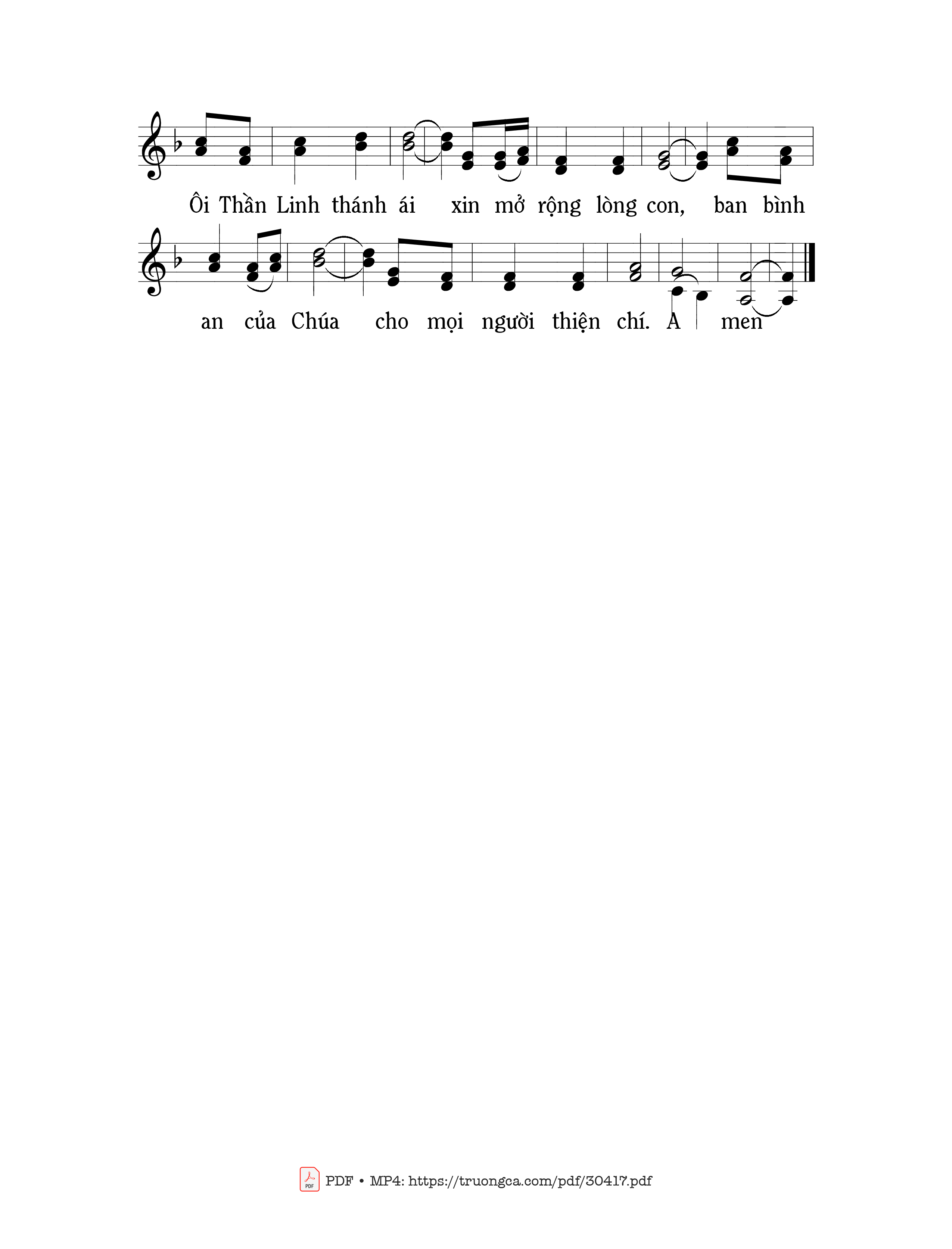 Page 4 of Sheet music PDF Kinh hòa bình 1 - Mi Trầm