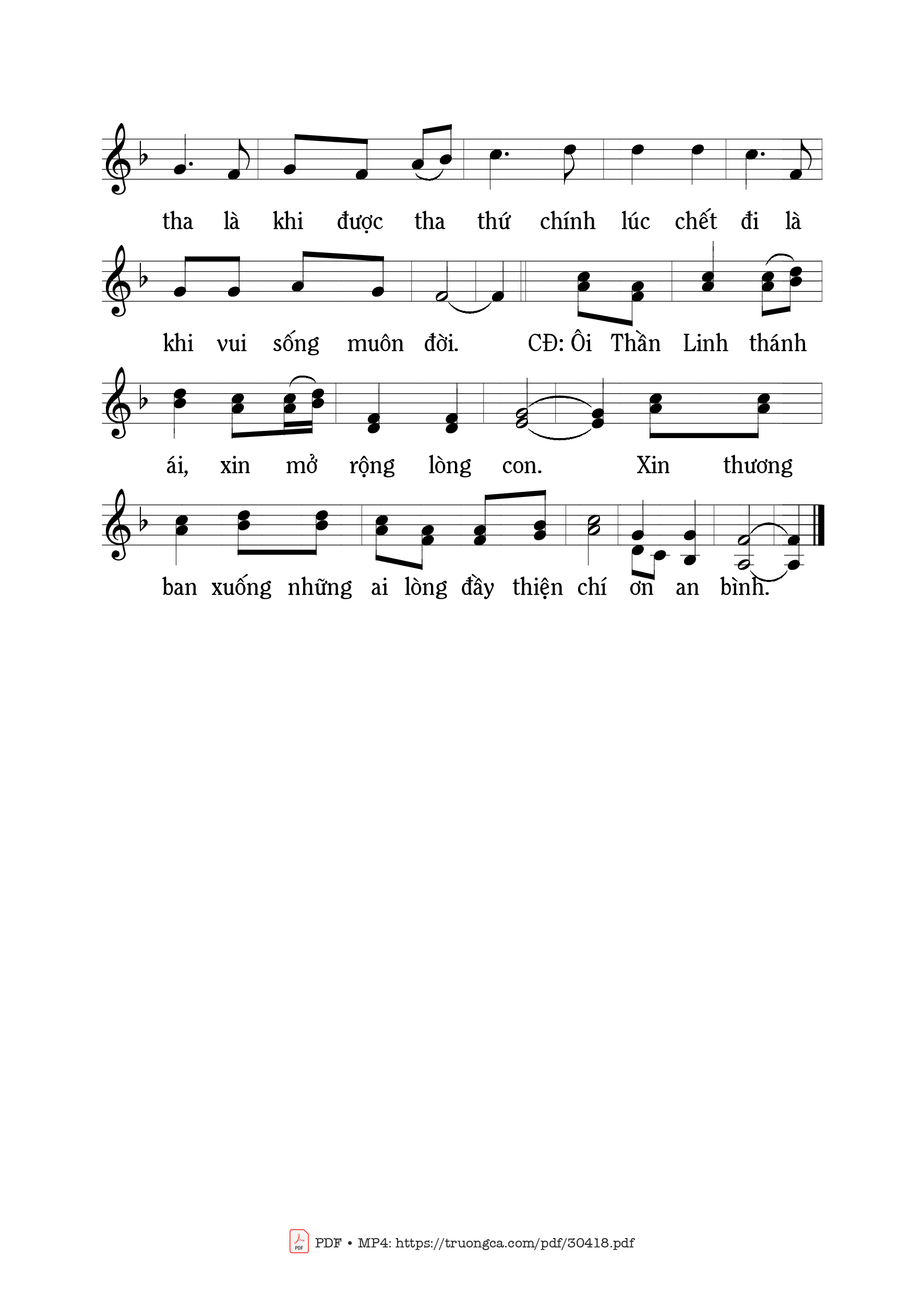 Page 3 of Sheet music PDF Kinh hòa bình/2 - Mi Trầm
