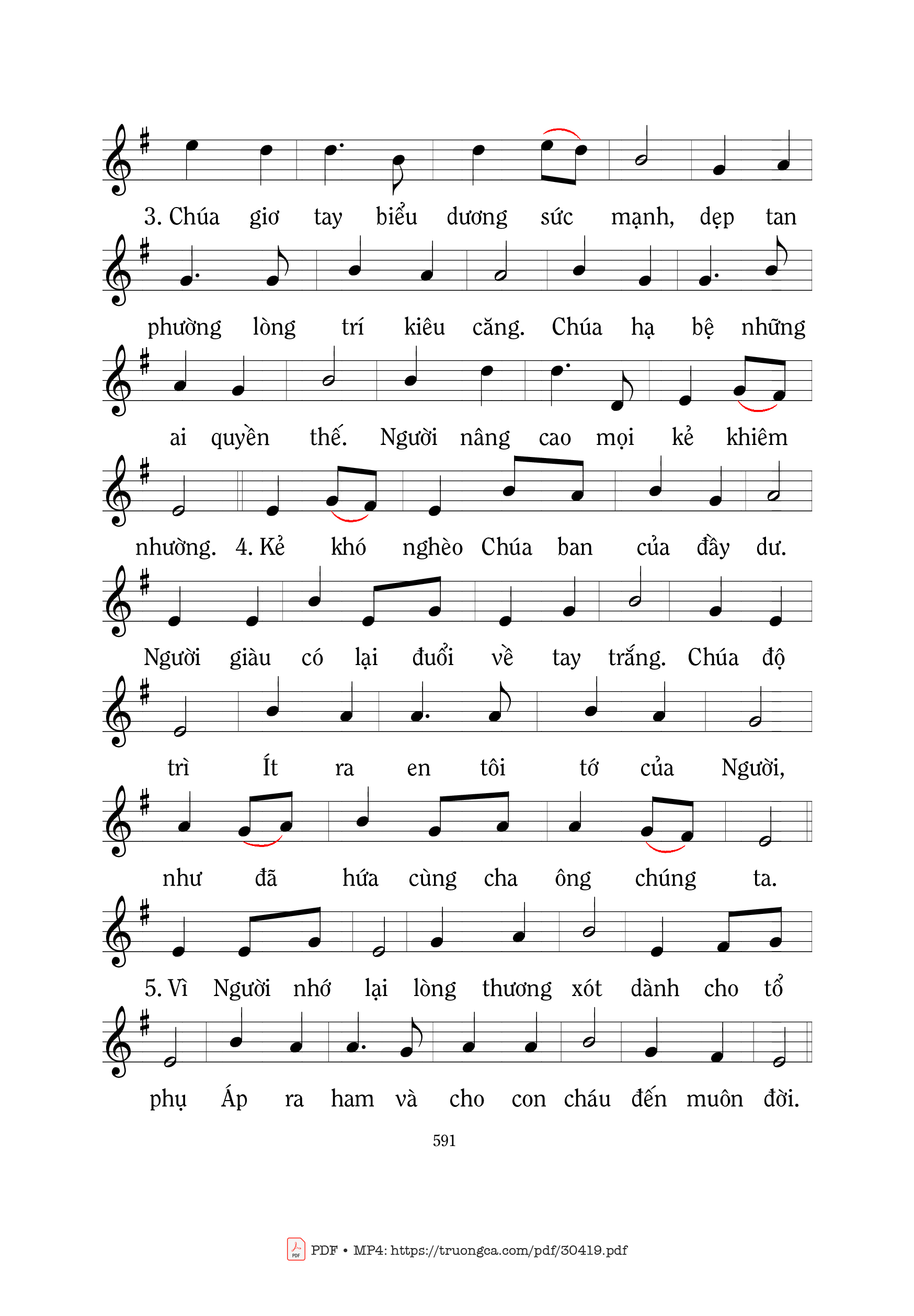 Page 2 of Sheet music PDF Kinh ngợi khen - Mi Trầm