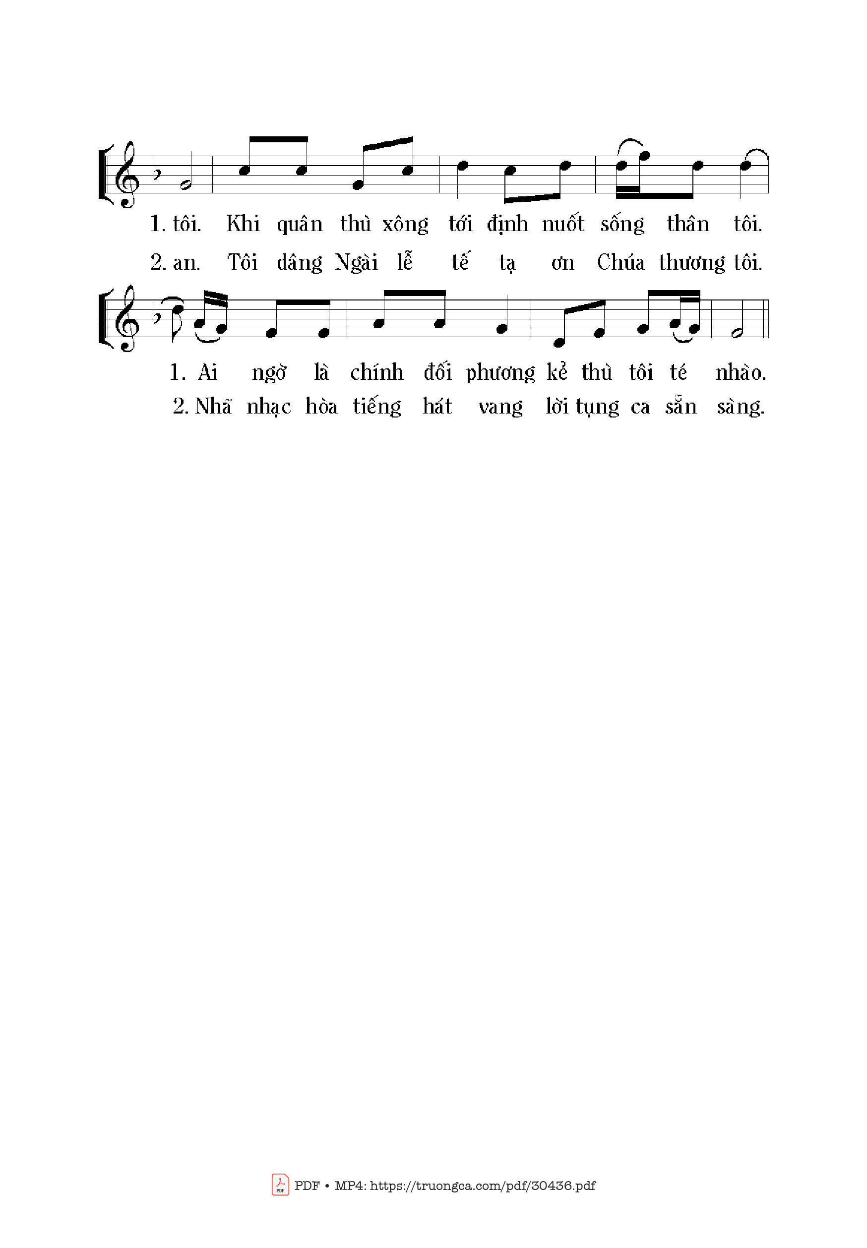 Page 2 of Sheet music PDF Một Điều Tôi Kiếm - Mi Trầm