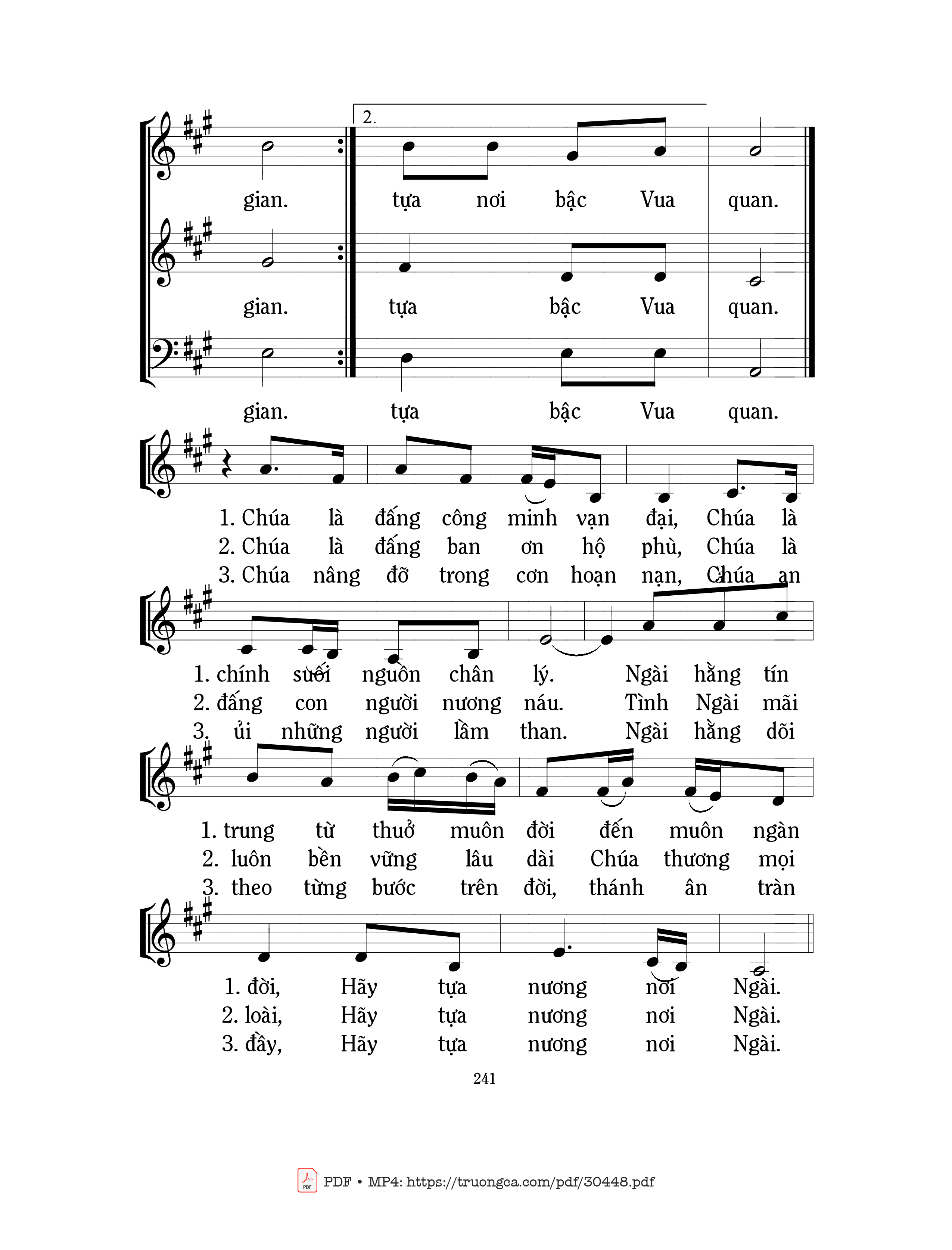 Page 2 of Sheet music PDF Nương tựa Chúa (Tv. 117) - Mi Trầm