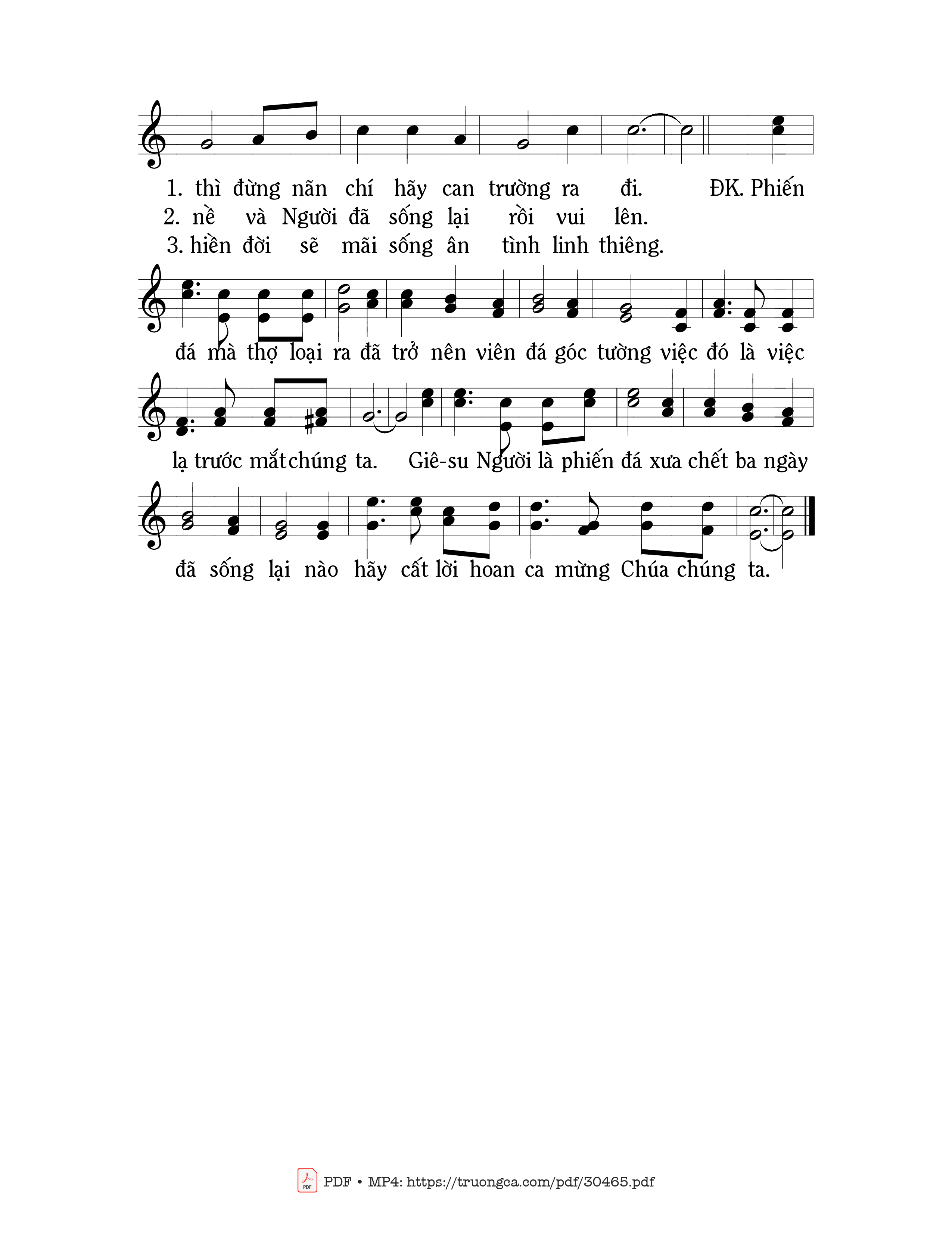 Page 2 of Sheet music PDF Những Người Làm Vườn Nho - Mi Trầm