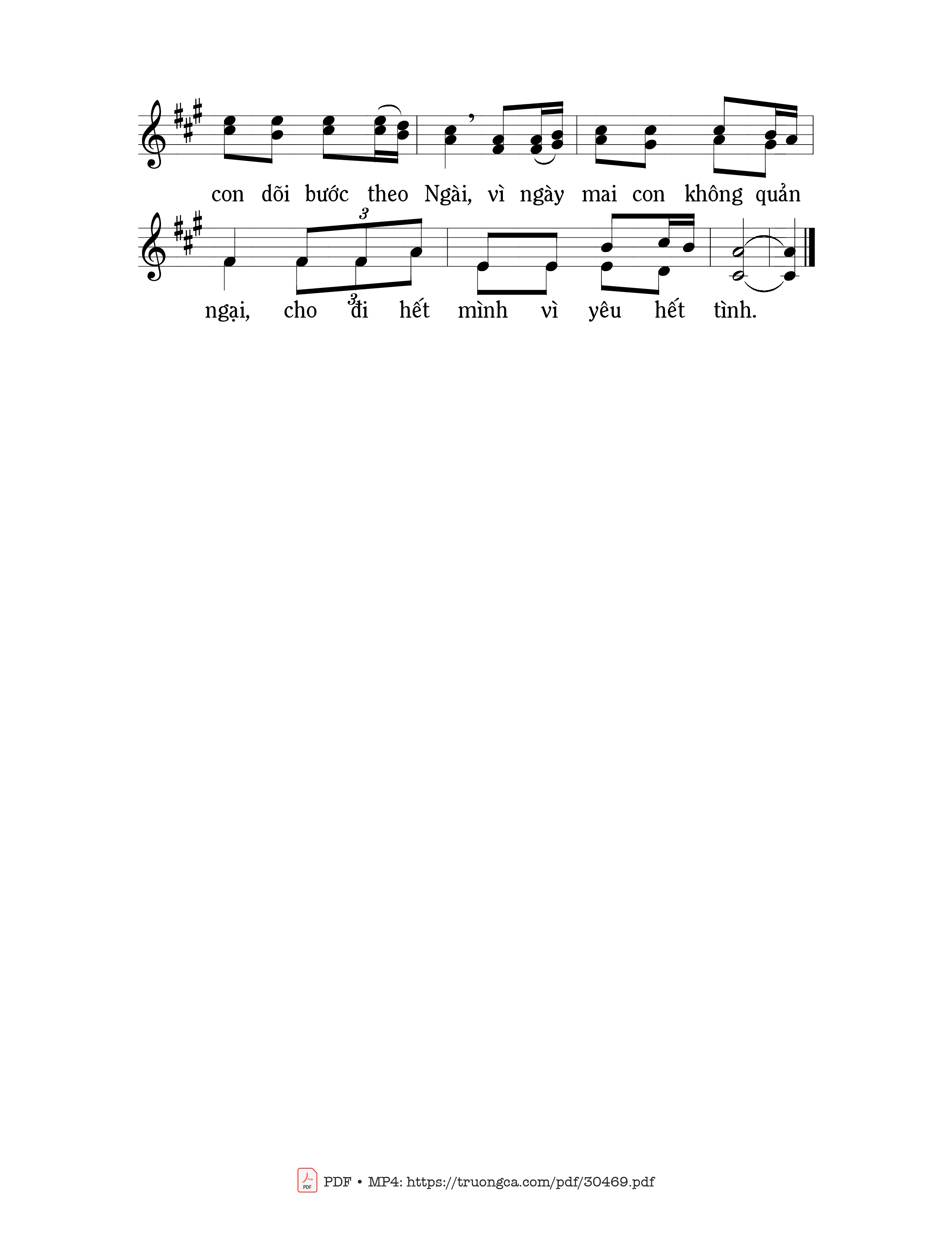 Page 2 of Sheet music PDF Sống Hết Tình - Mi Trầm