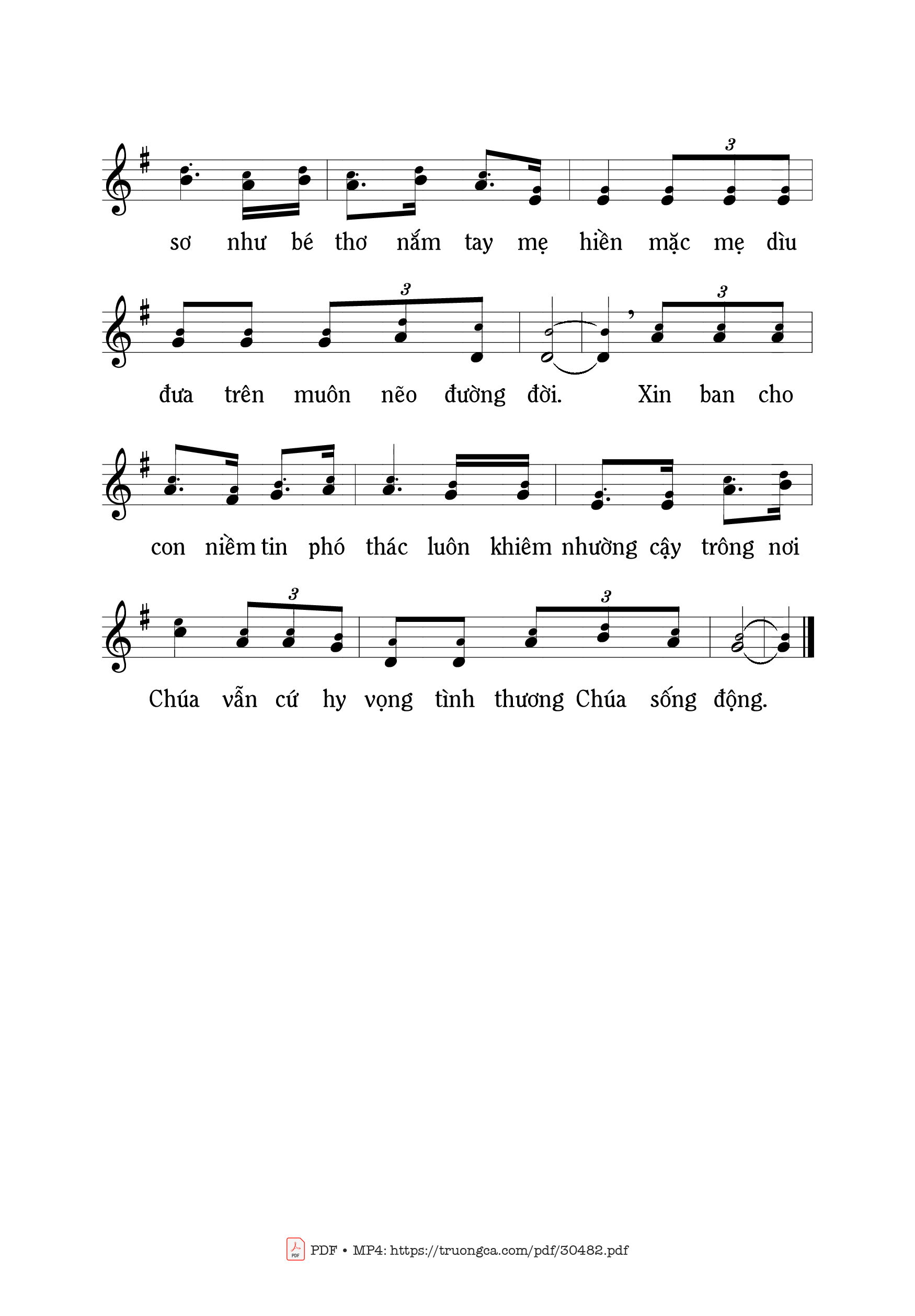 Page 2 of Sheet music PDF Tin nơi Chúa - Mi Trầm