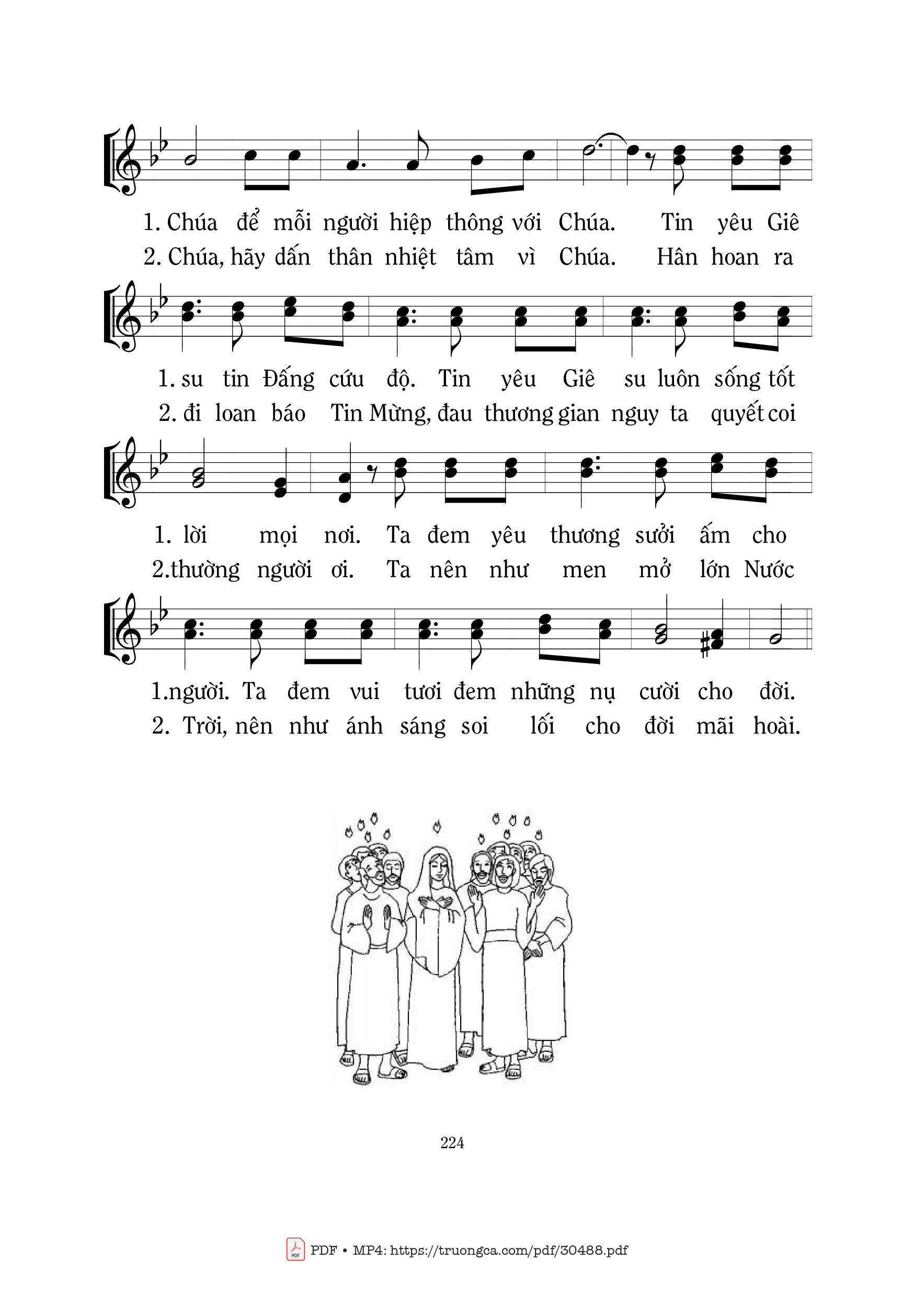 Page 3 of Sheet music PDF Tình yêu Chúa thúc bách - Mi Trầm