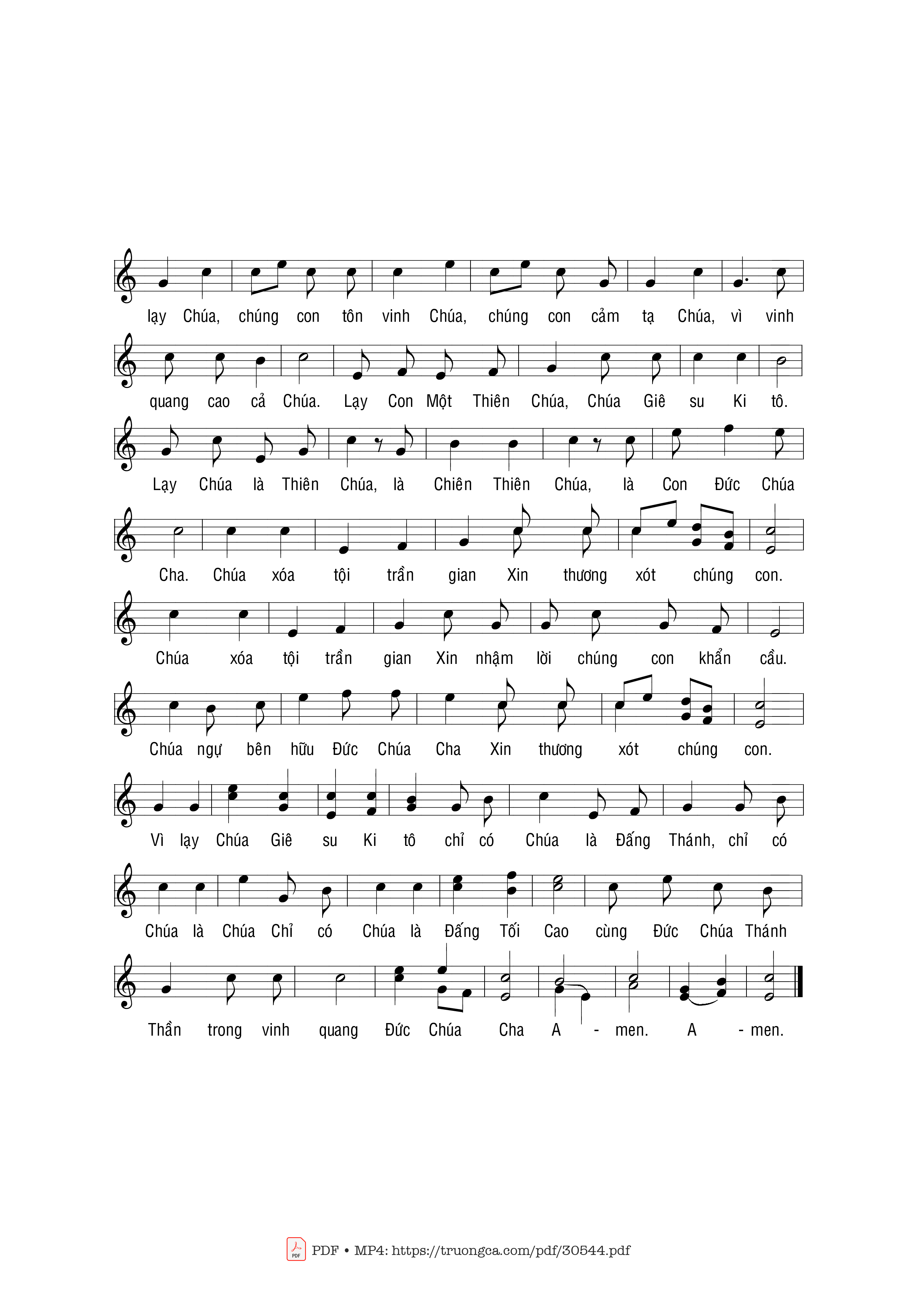 Page 2 of Sheet music PDF Misa Iv - Phạm Liên Hùng