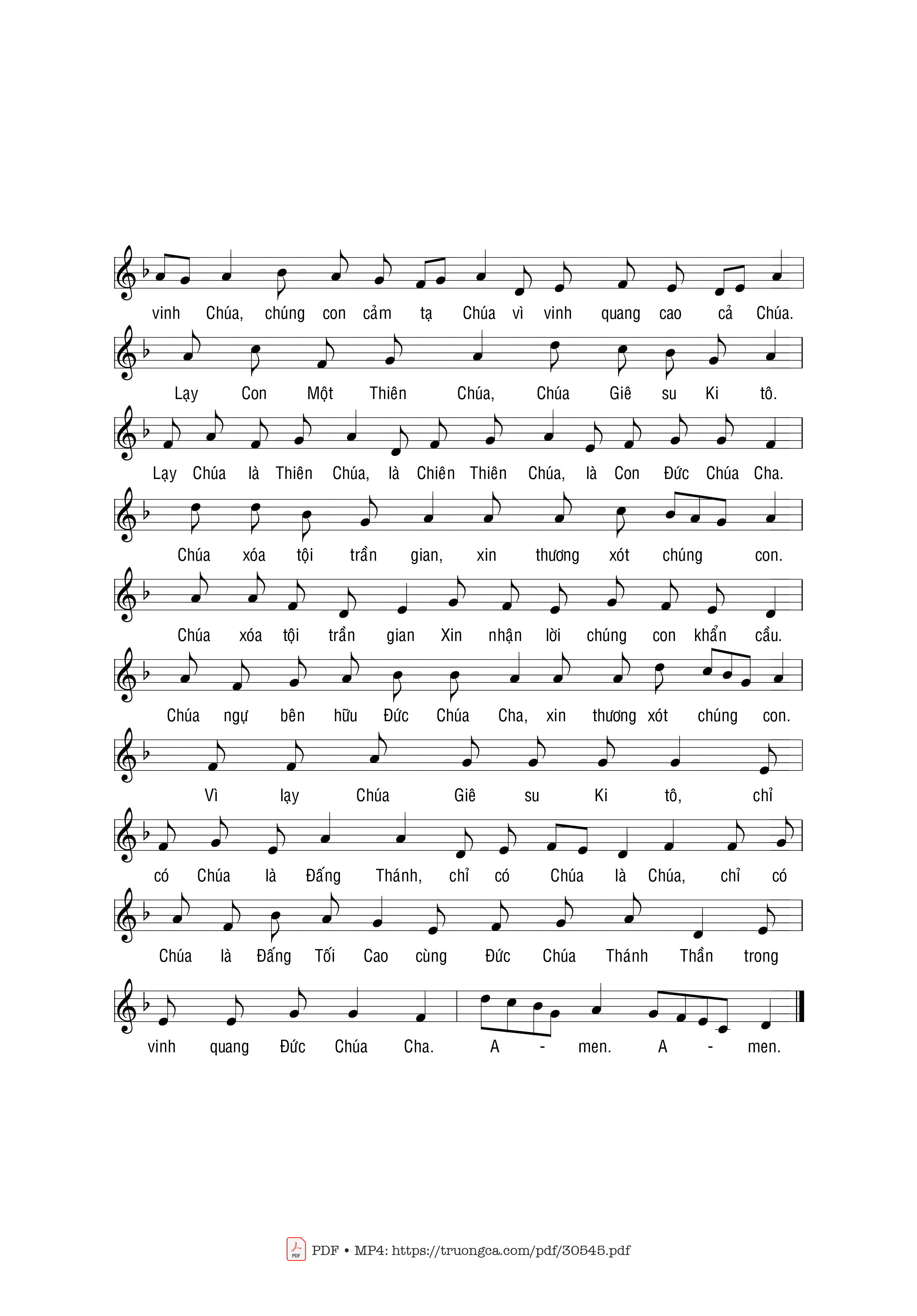 Page 2 of Sheet music PDF Misa V - Phạm Liên Hùng