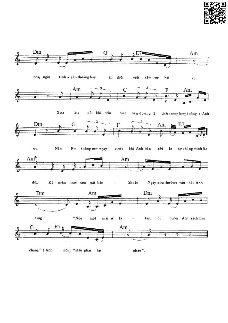 Page 2 of Sheet music PDF Kỷ niệm thời con gái - Vinh Sử