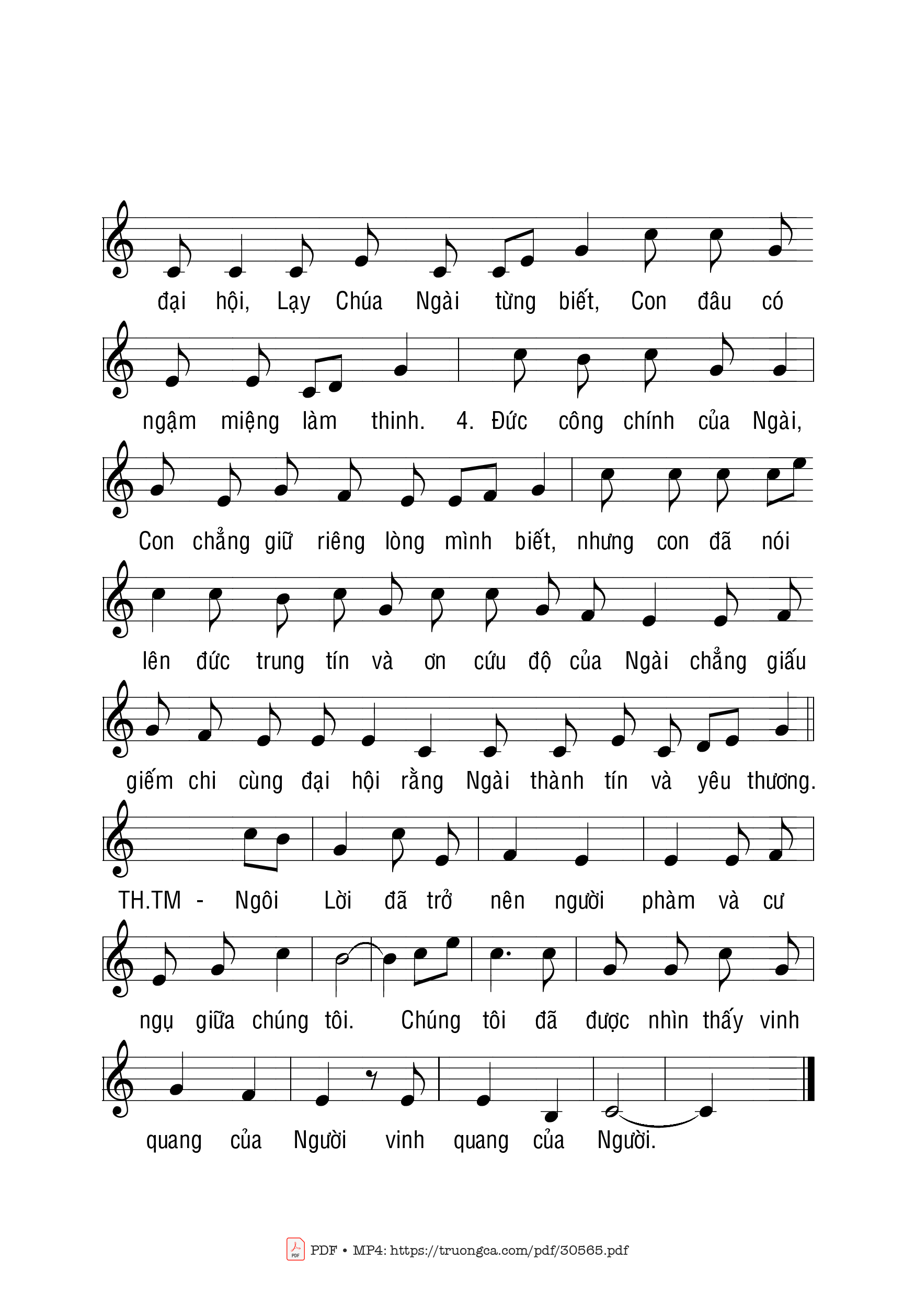 Page 2 of Sheet music PDF Lễ truyền tin/25.03 - Phạm Liên Hùng
