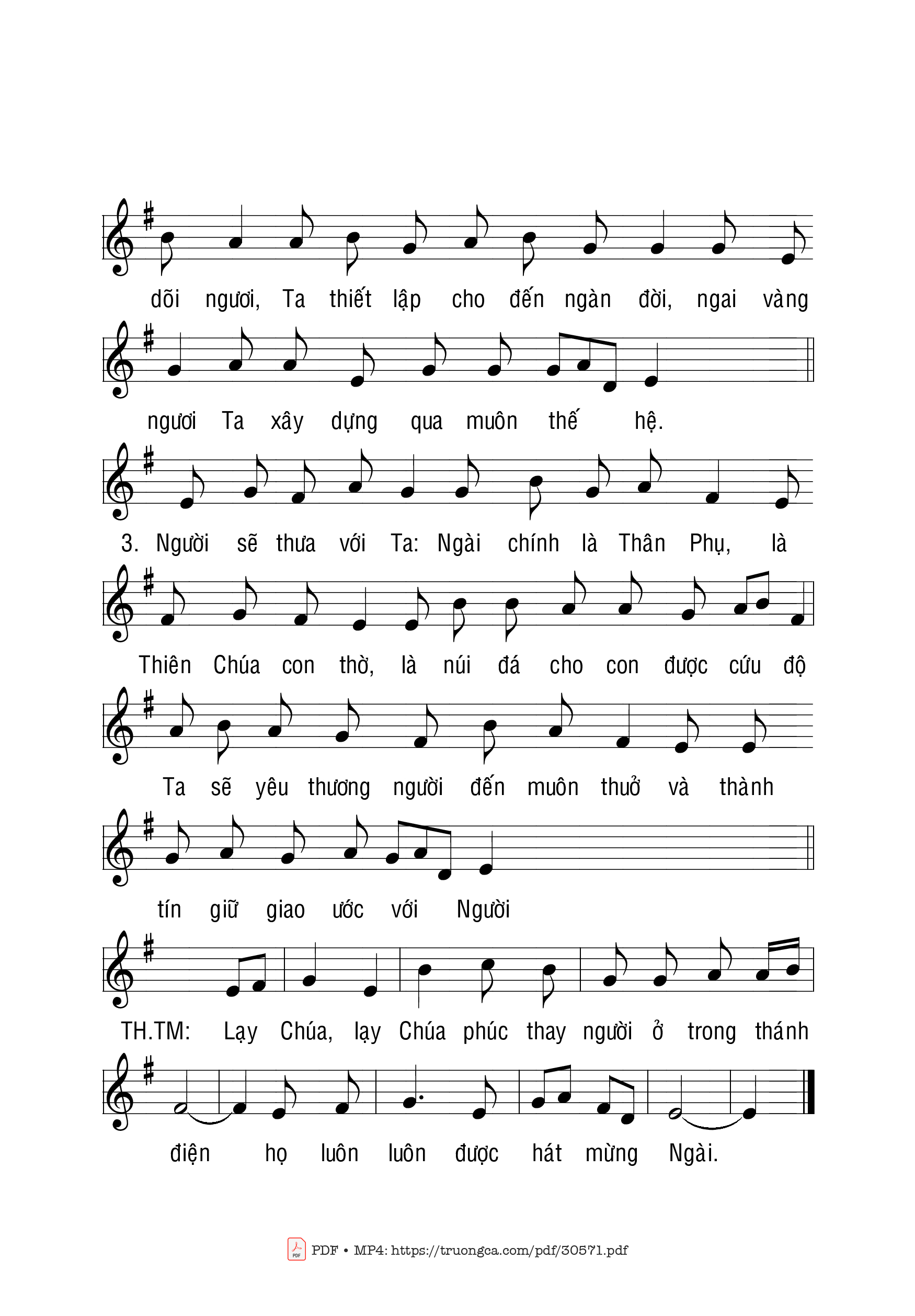Page 2 of Sheet music PDF Thánh Giuse - Phạm Liên Hùng
