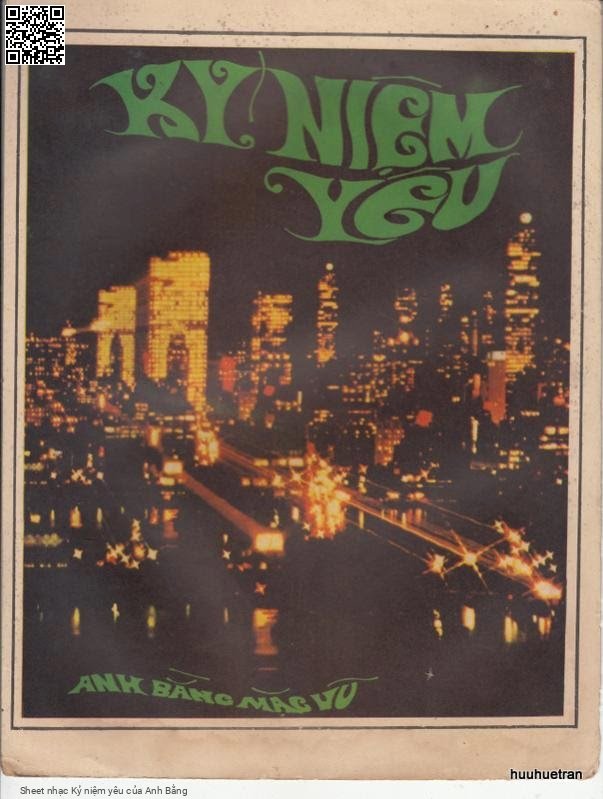Page 1 of Sheet music PDF Kỷ niệm yêu - Anh Bằng