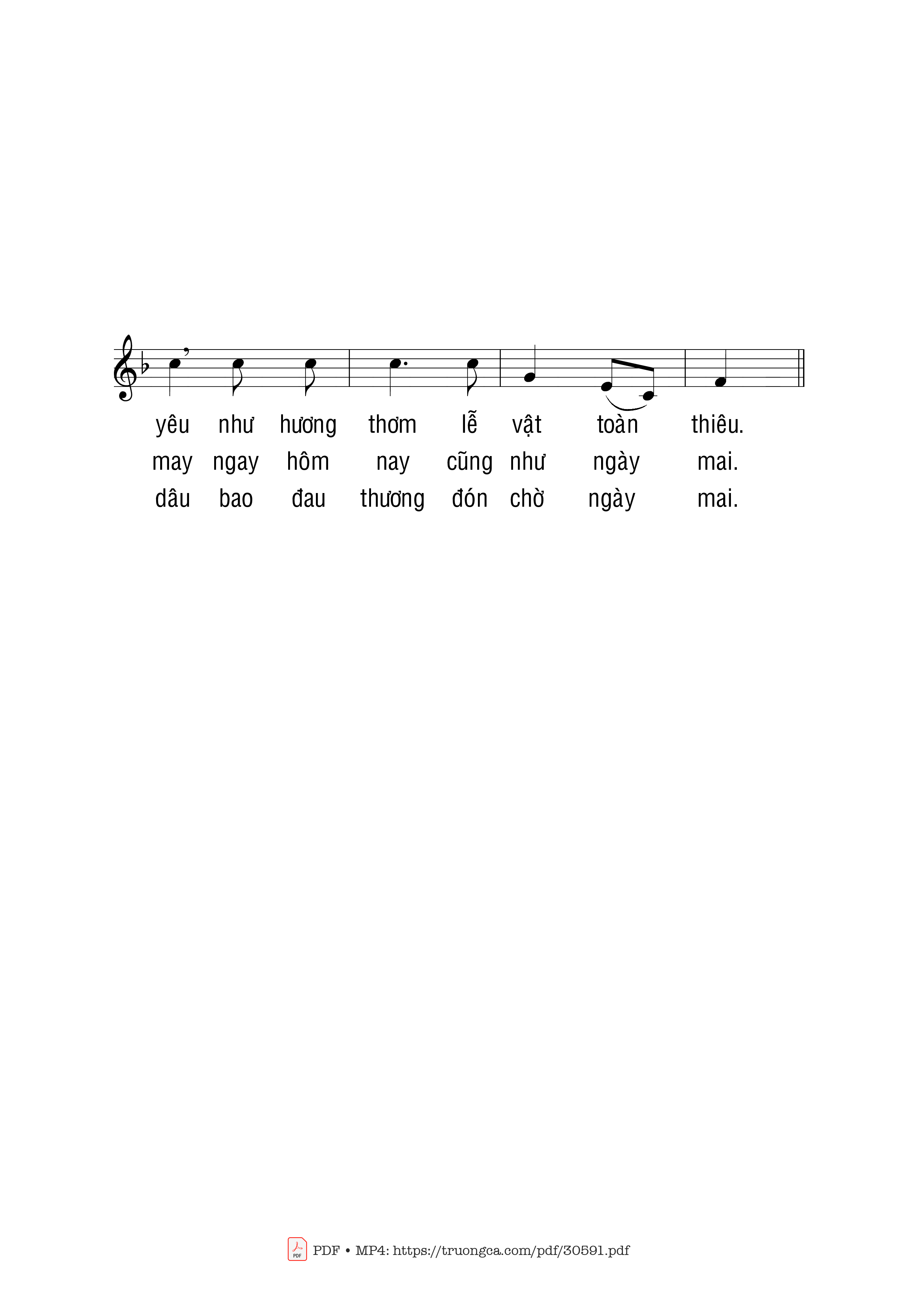 Page 2 of Sheet music PDF Từng bàn tay - Phạm Liên Hùng