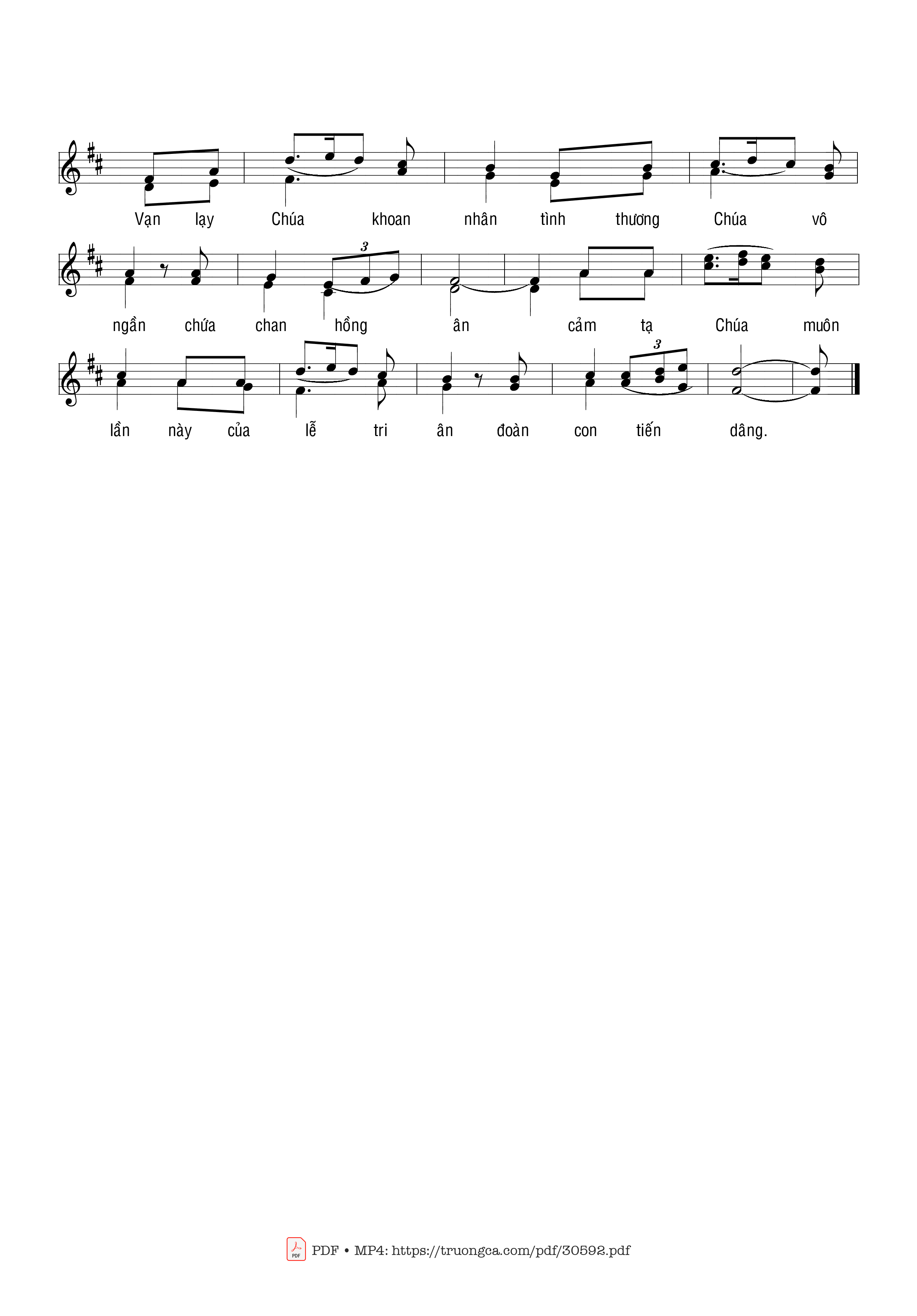 Page 2 of Sheet music PDF Van lạy Chúa - Phạm Liên Hùng