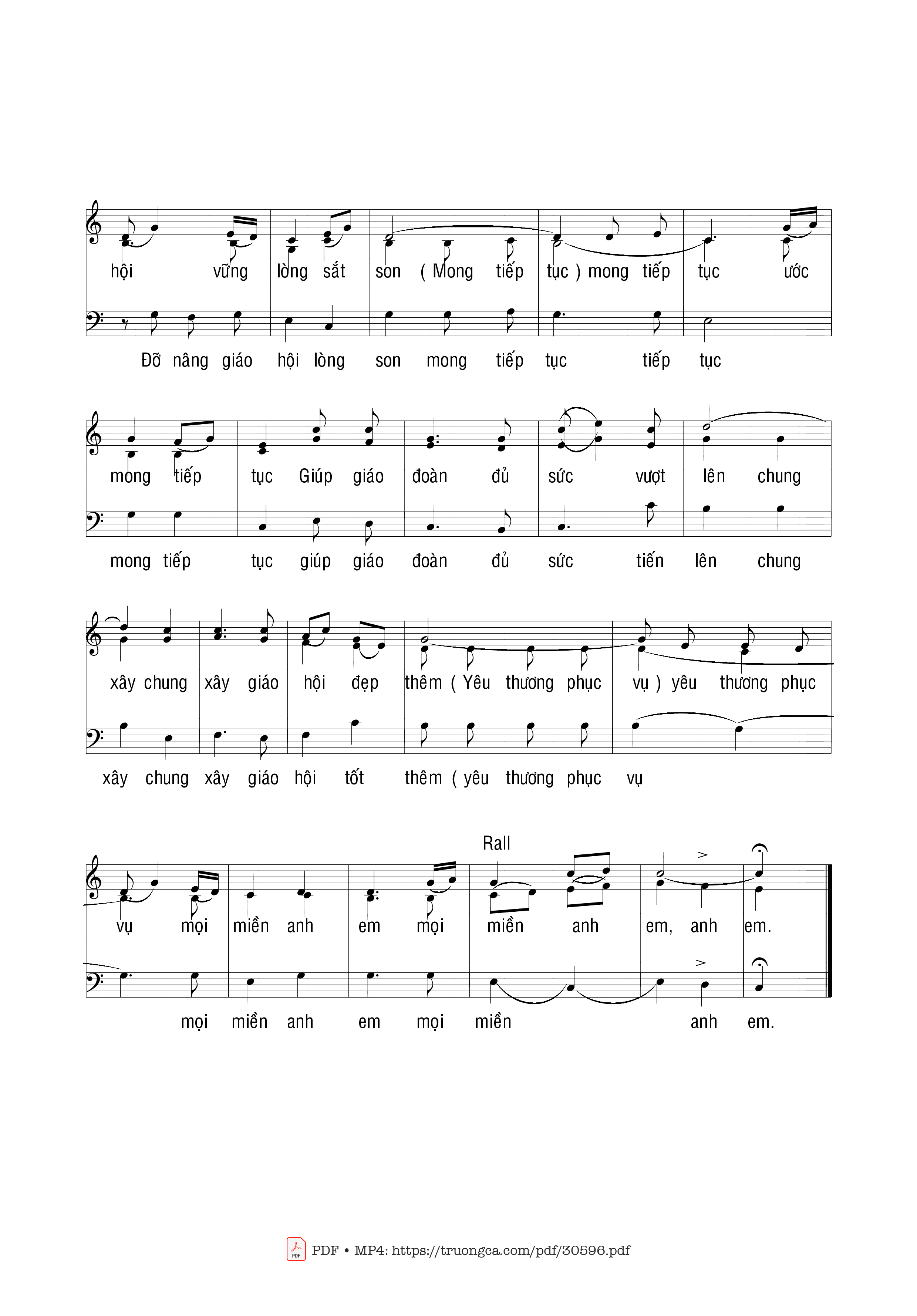 Page 4 of Sheet music PDF Bài Ca Cảm Tạ - Phạm Liên Hùng