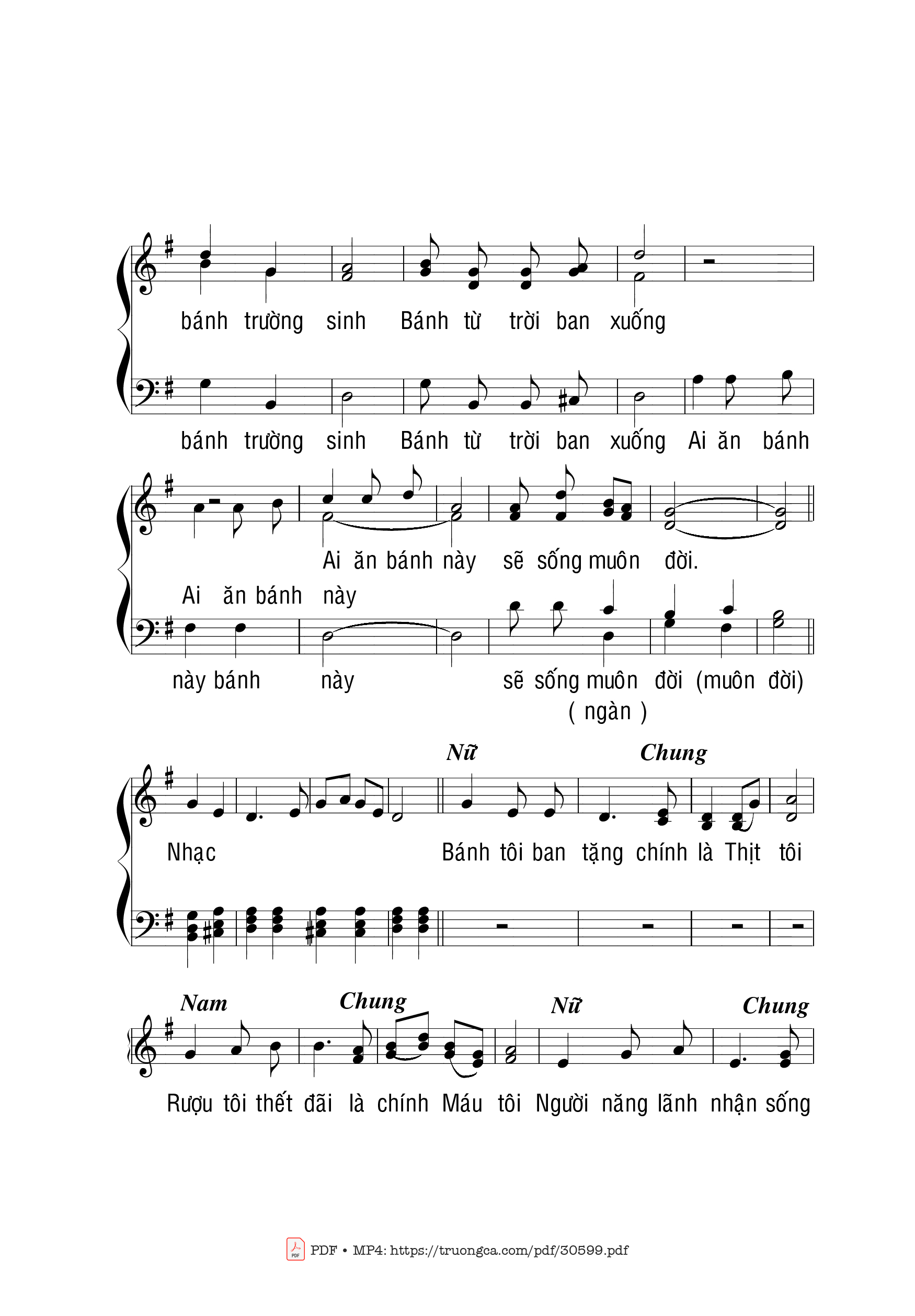 Page 2 of Sheet music PDF Bánh trường sinh - Phạm Liên Hùng
