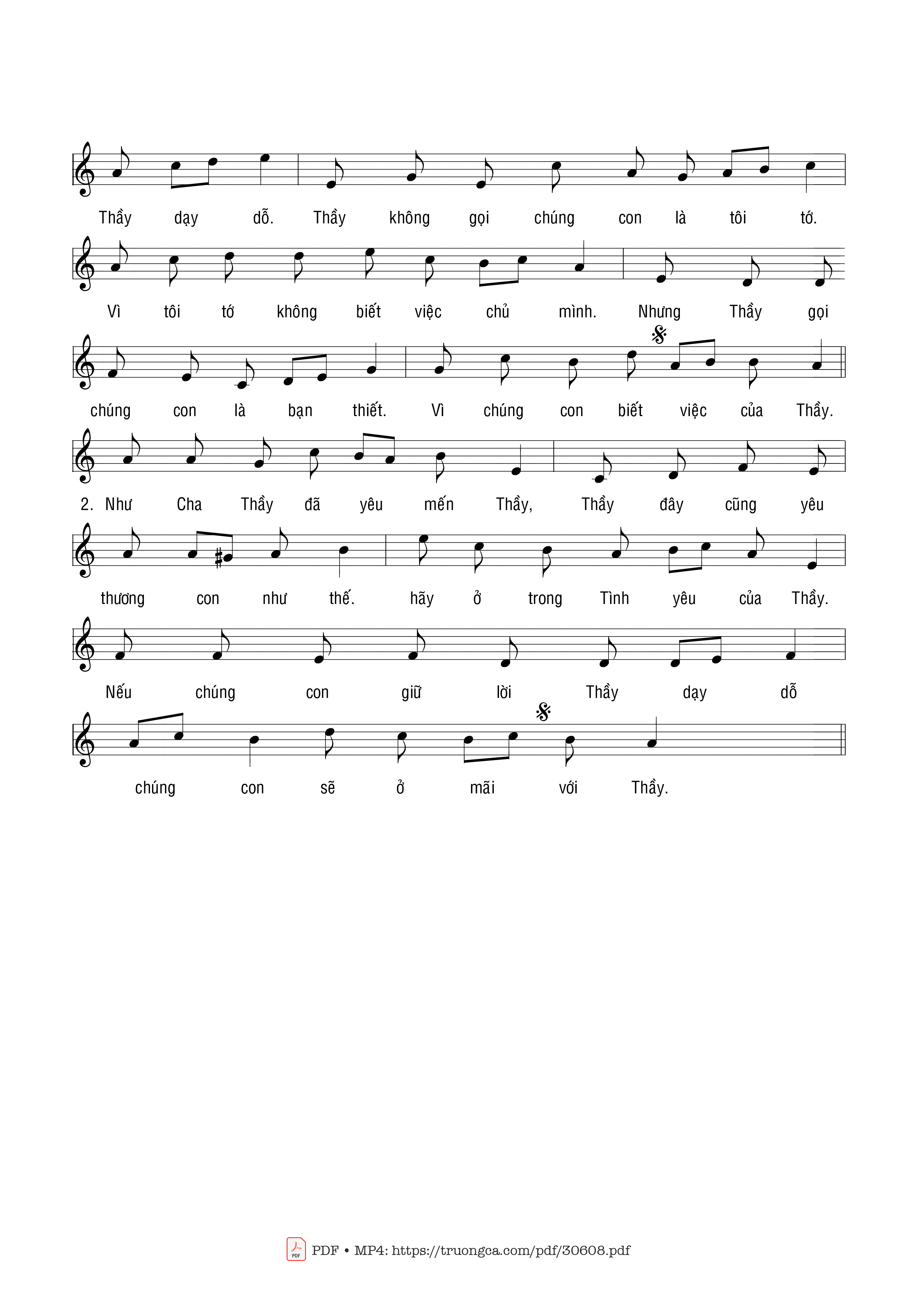 Page 2 of Sheet music PDF Con là Linh mục - Phạm Liên Hùng