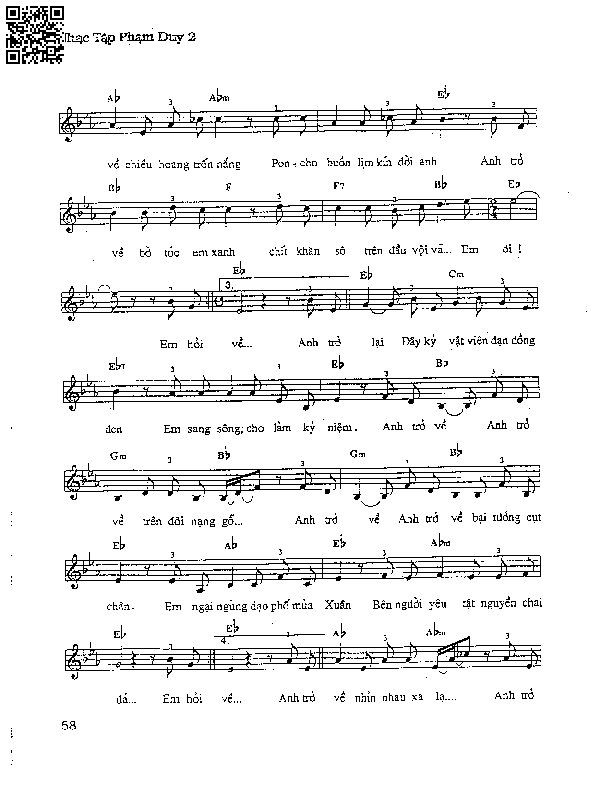 Page 6 of Sheet music PDF Kỷ vật cho em - Phạm Duy
