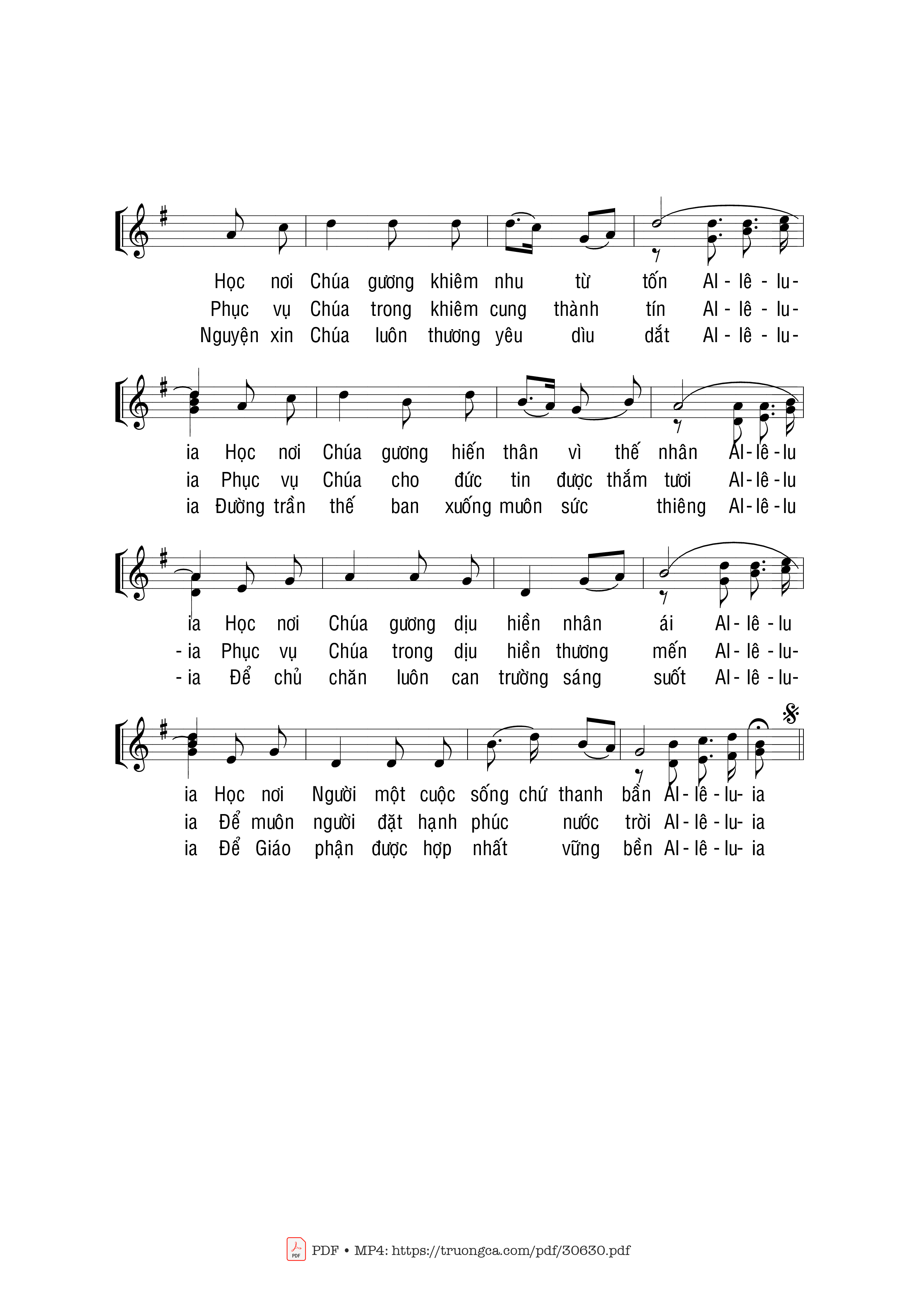 Page 2 of Sheet music PDF Hãy học cùng Ta - Phạm Liên Hùng