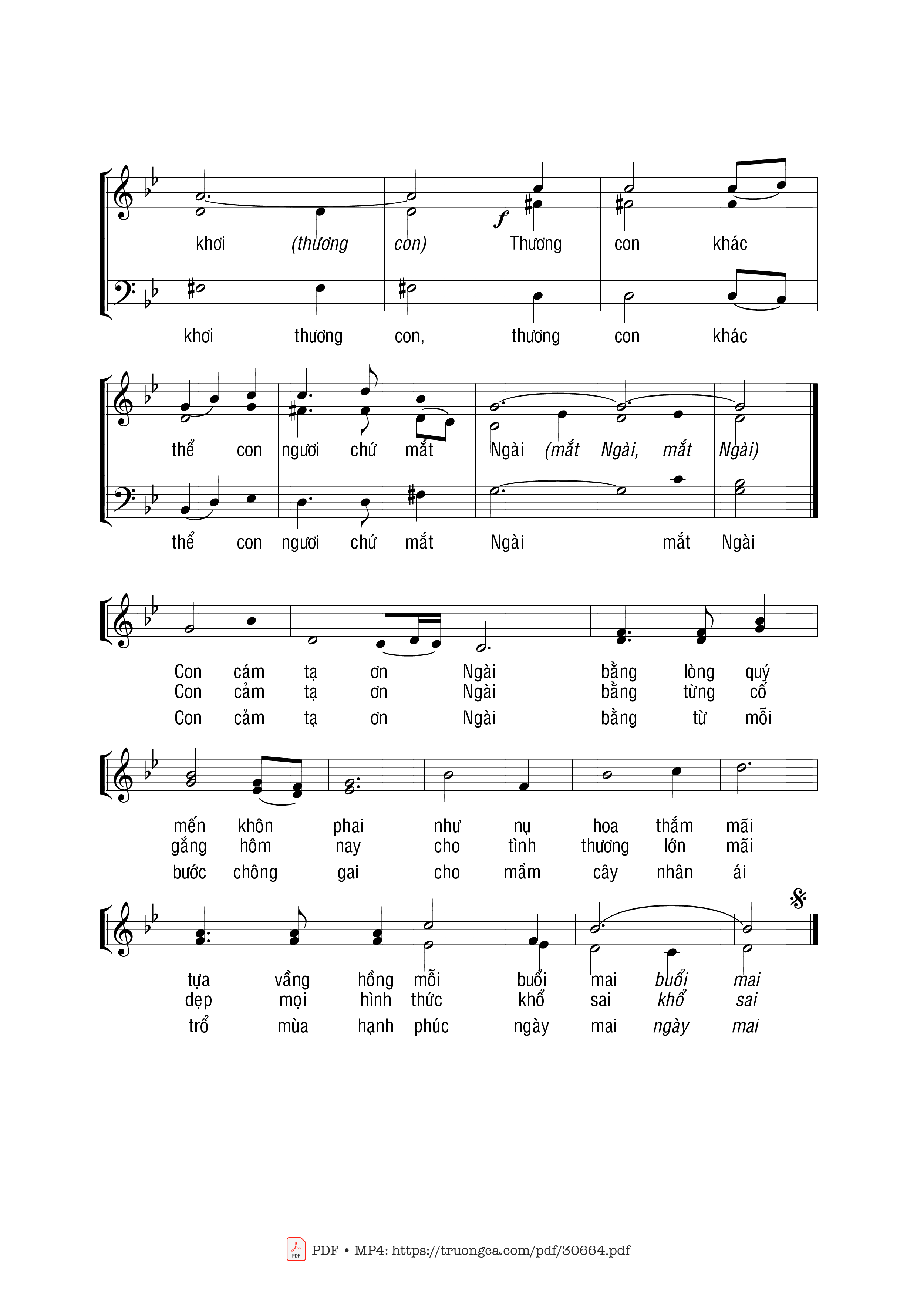 Page 2 of Sheet music PDF Tình Ngài - Phạm Liên Hùng