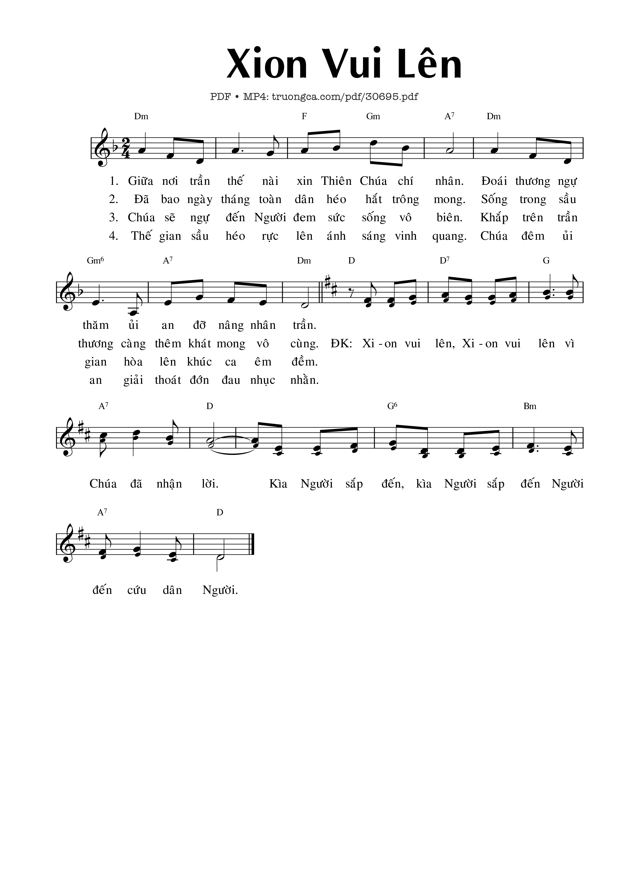 Sheet PDF of Xion Vui Lên - Phạm Liên Hùng