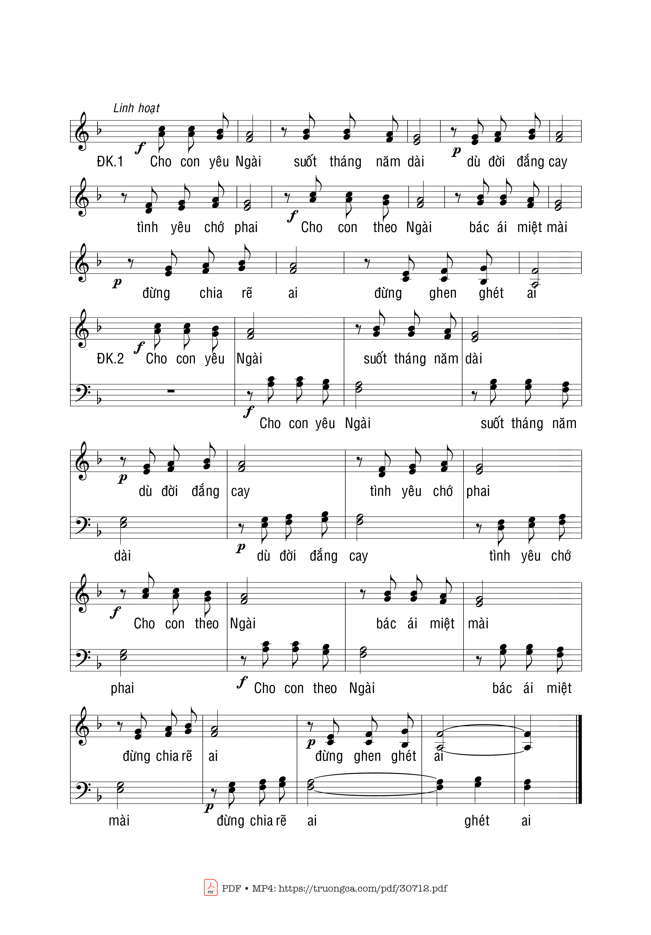 Page 2 of Sheet music PDF Tình ca Giáng Sinh - Phạm Liên Hùng