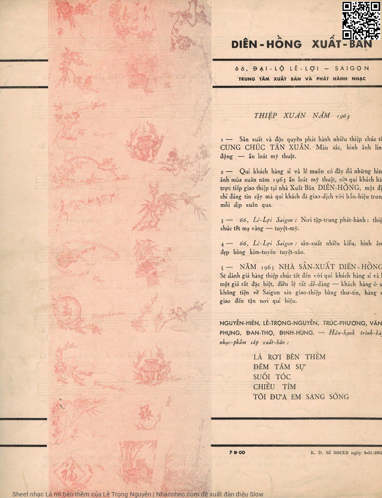 Page 4 of Sheet music PDF Lá rơi bên thềm - Lê Trọng Nguyễn