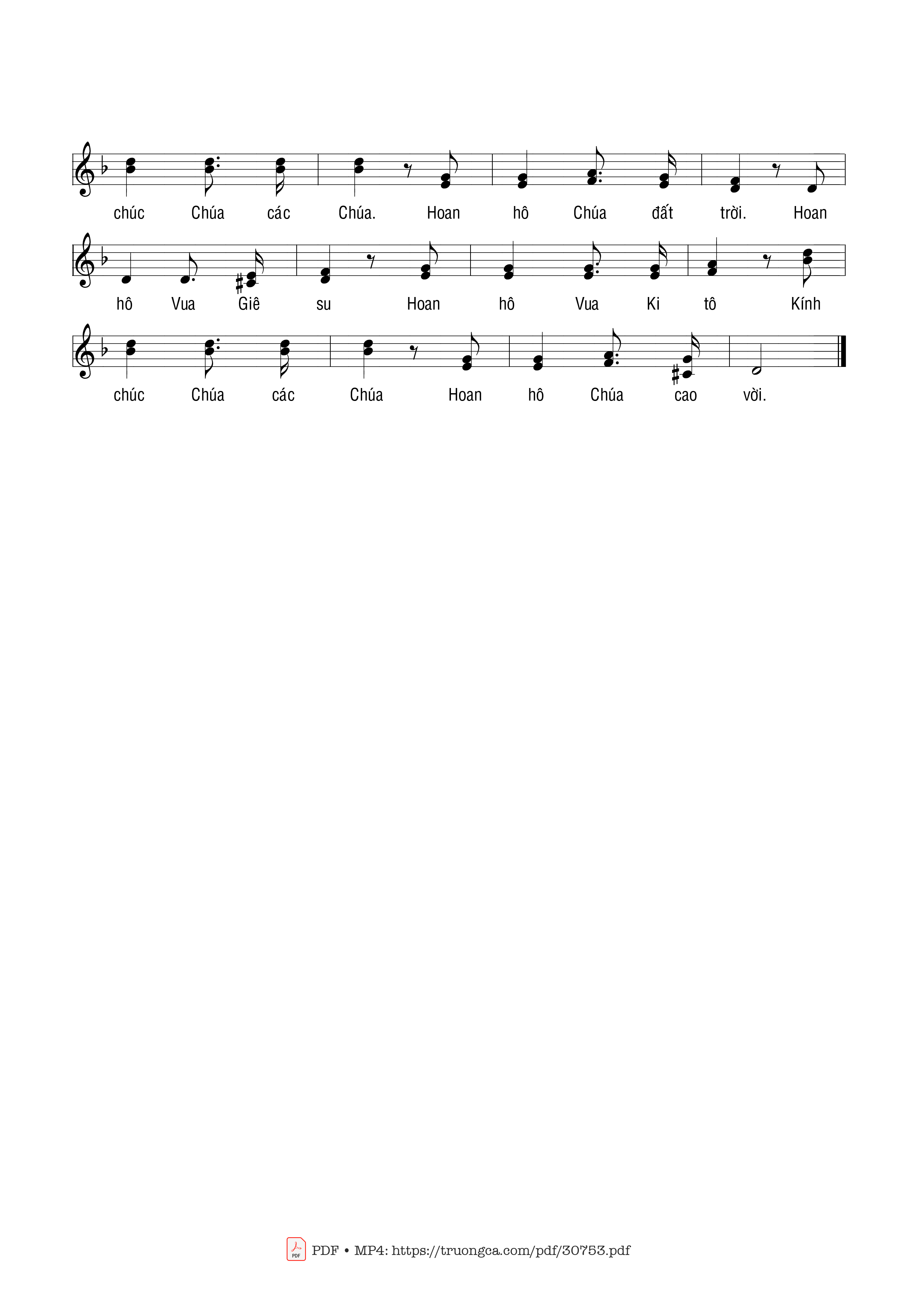 Page 2 of Sheet music PDF Hoan hô Vua vũ trụ - Phạm Liên Hùng
