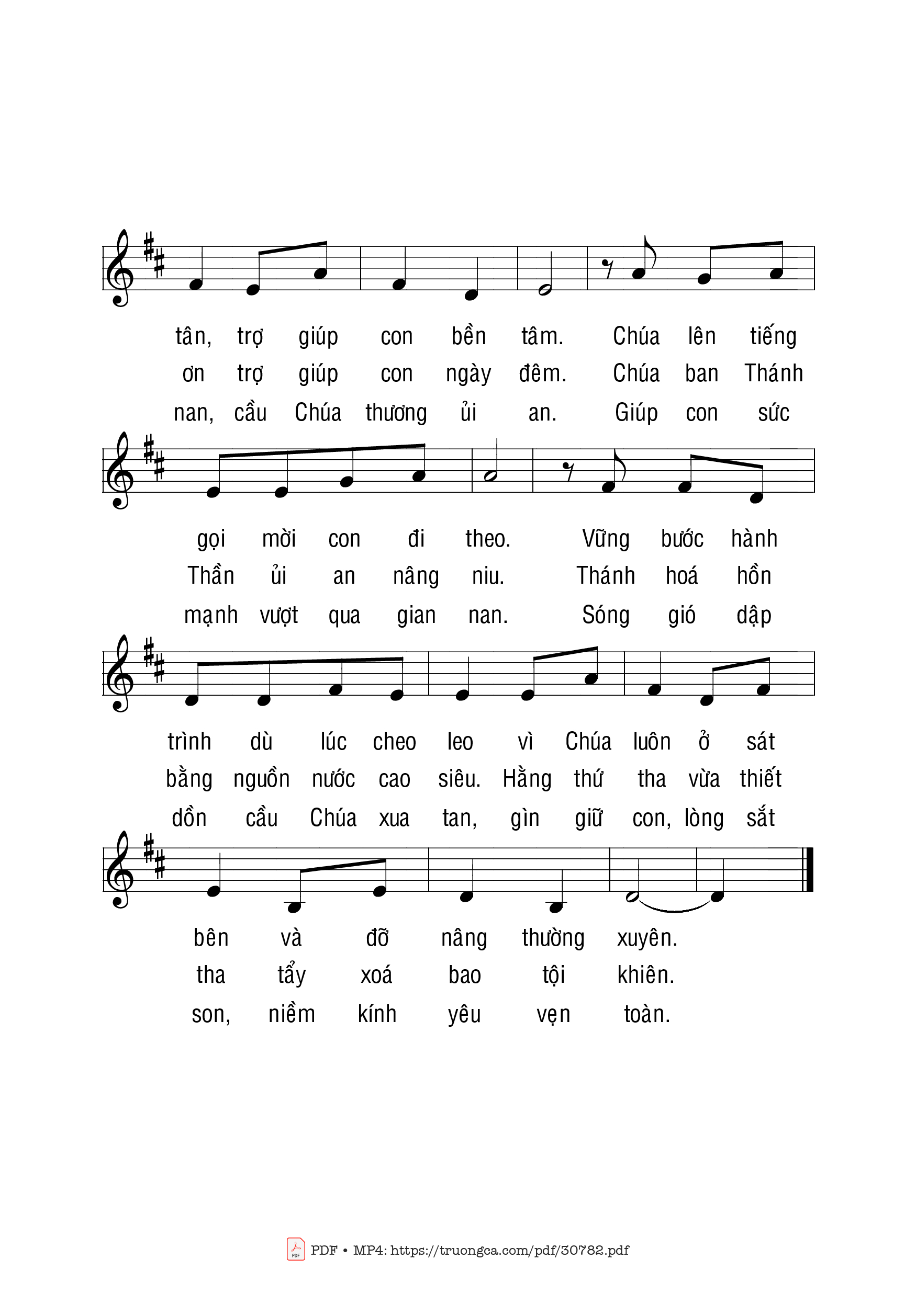 Page 2 of Sheet music PDF Lạy Chúa Giêsu con phó thác vào Chúa (1) - Phạm Liên Hùng