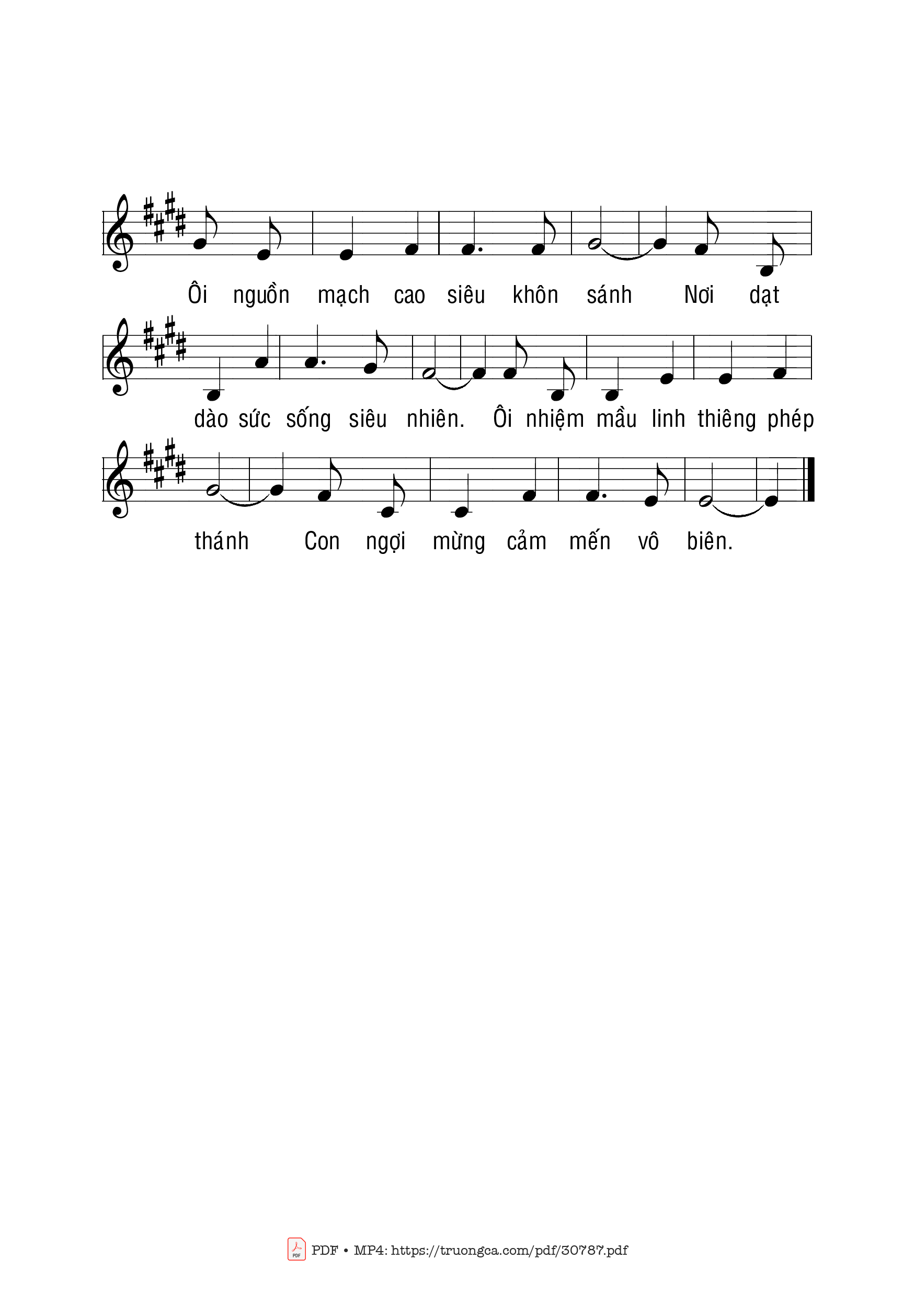 Page 2 of Sheet music PDF Nguồn mạch cao siêu - Phạm Liên Hùng