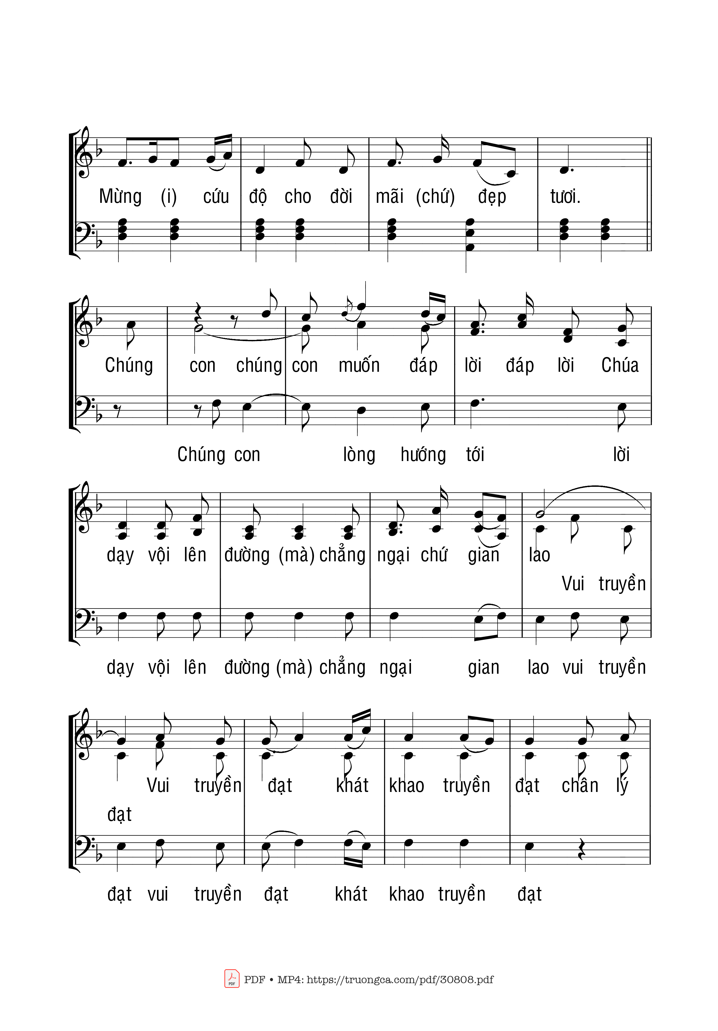 Page 2 of Sheet music PDF Lời cầu cho Giáo lý viên - Phạm Liên Hùng