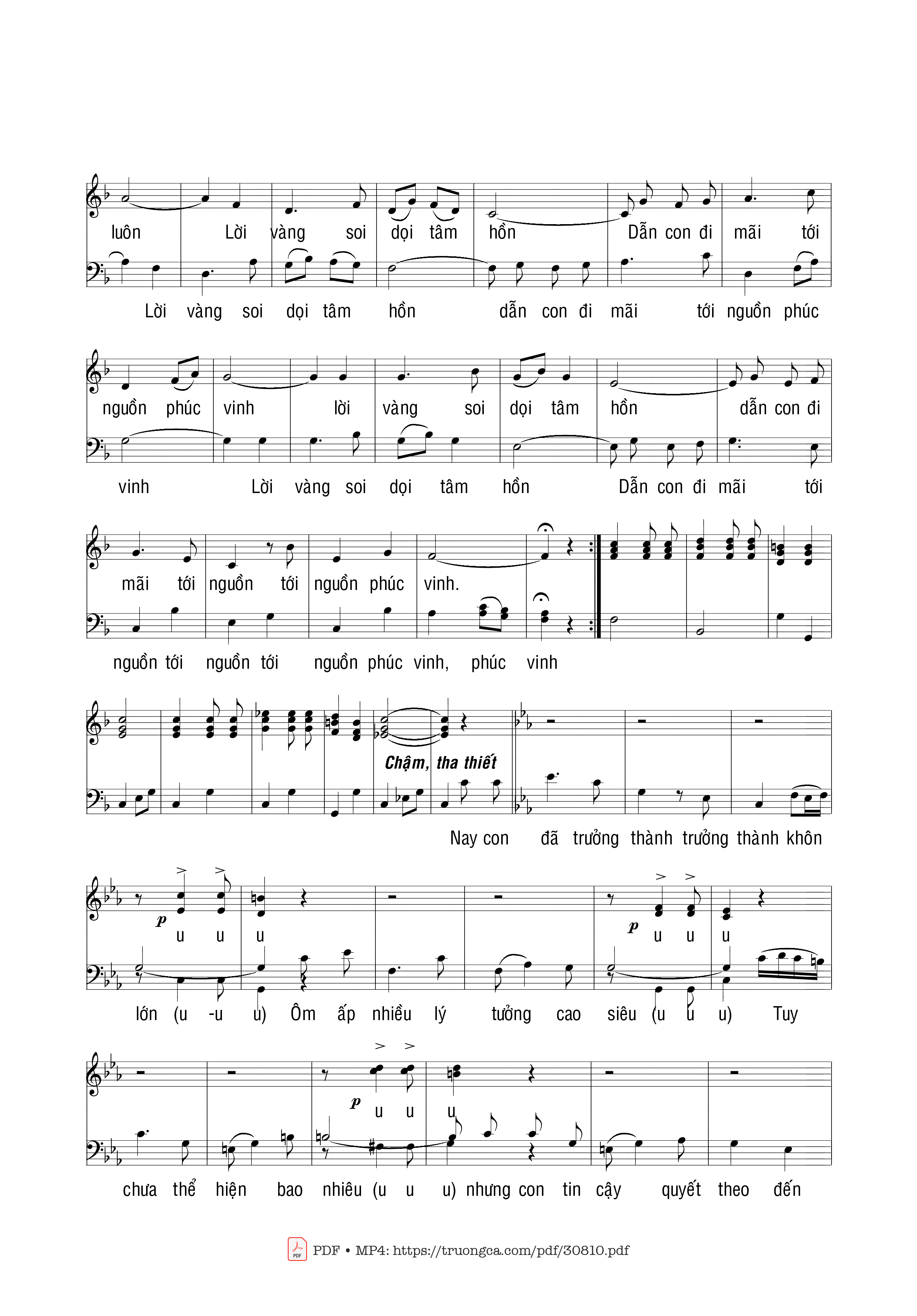 Page 3 of Sheet music PDF Hoan Ca Cảm Tạ - Phạm Liên Hùng