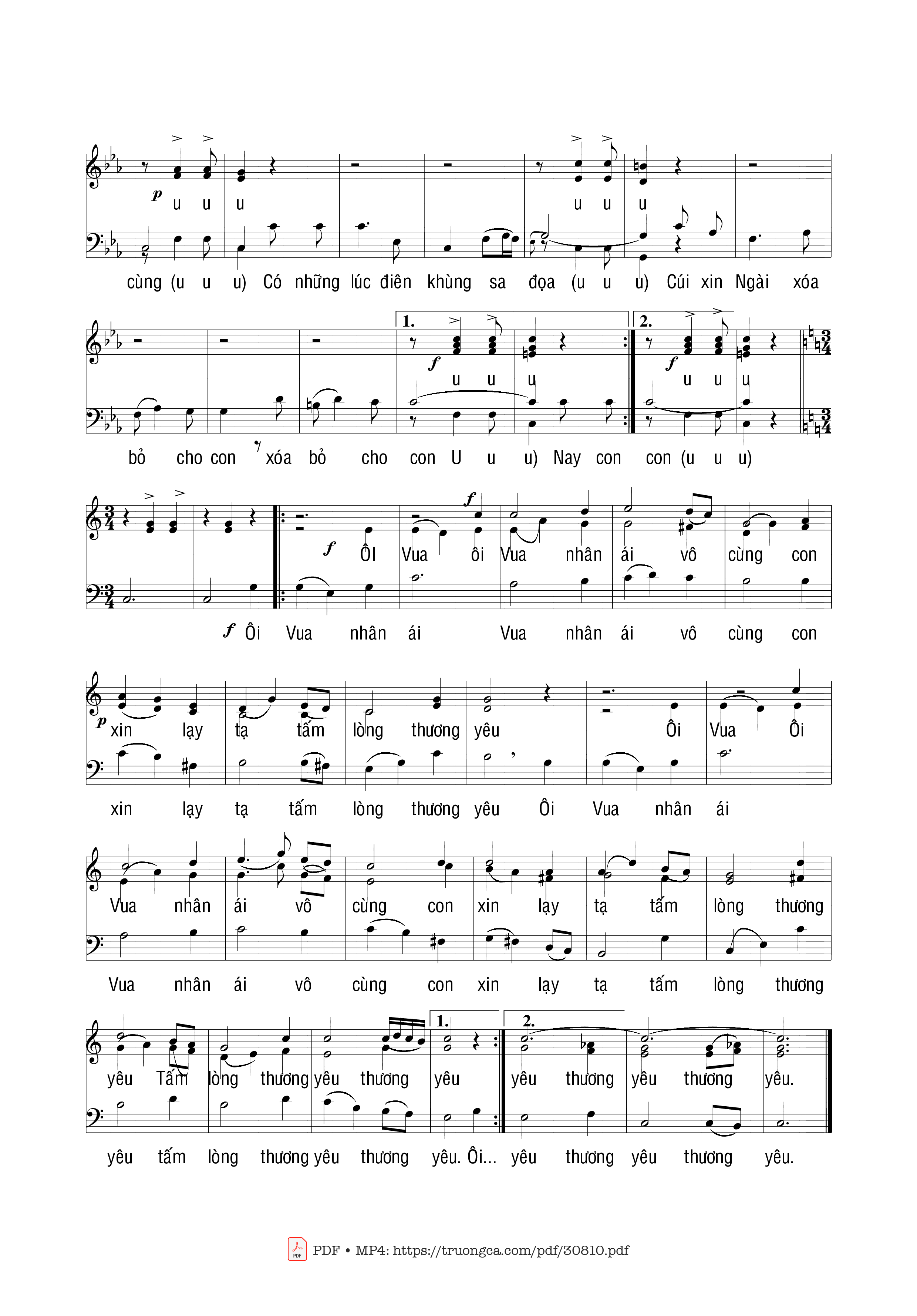 Page 4 of Sheet music PDF Hoan Ca Cảm Tạ - Phạm Liên Hùng