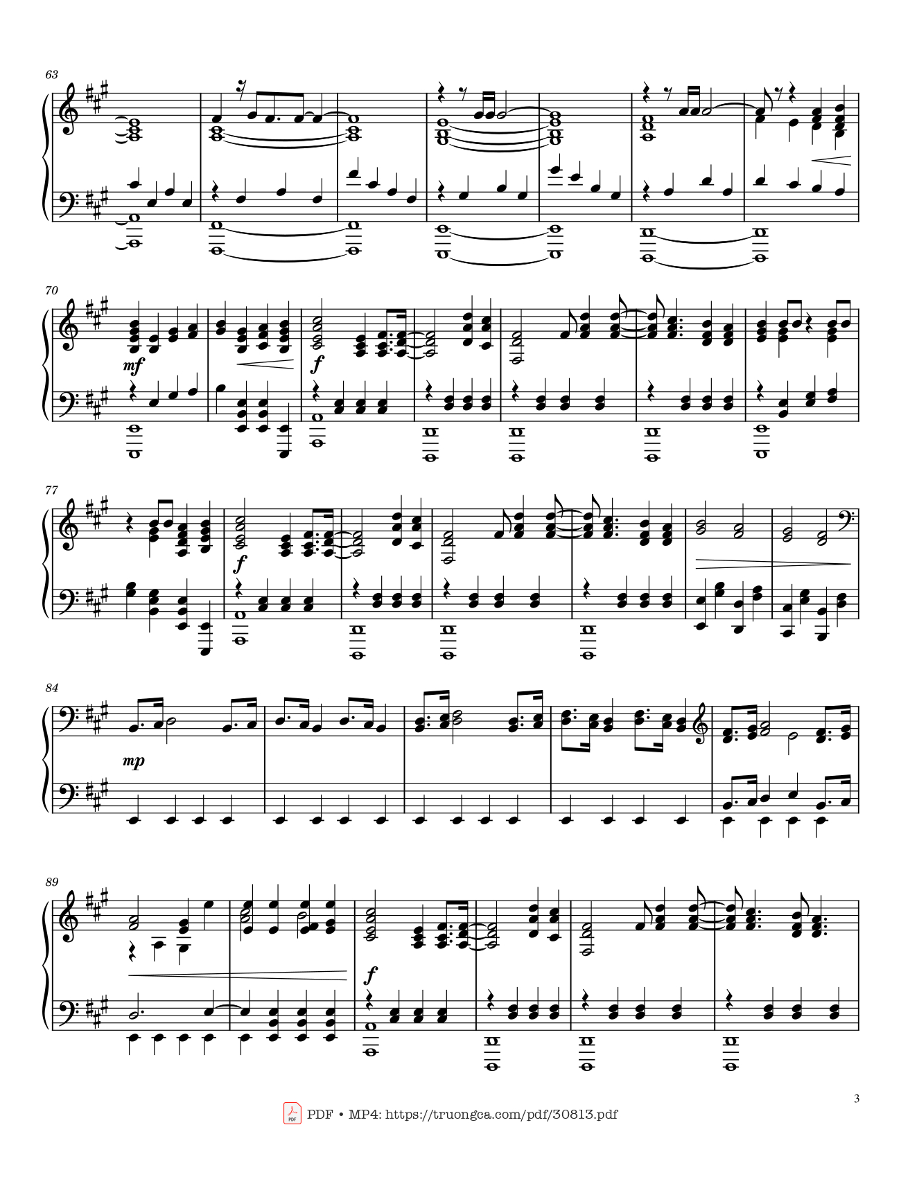 Page 3 of Sheet music PDF Piano Sweet Caroline Piano - Neil Diamond