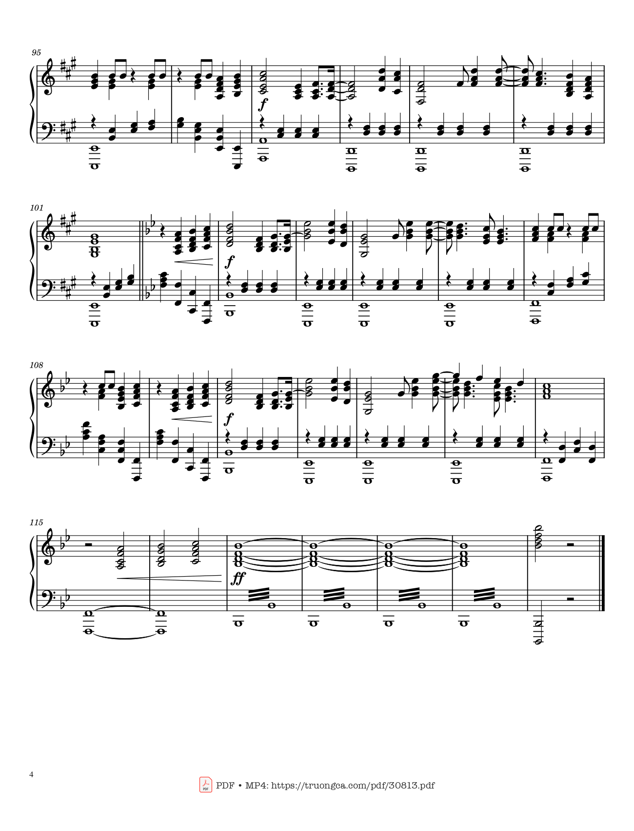 Page 4 of Sheet music PDF Piano Sweet Caroline Piano - Neil Diamond