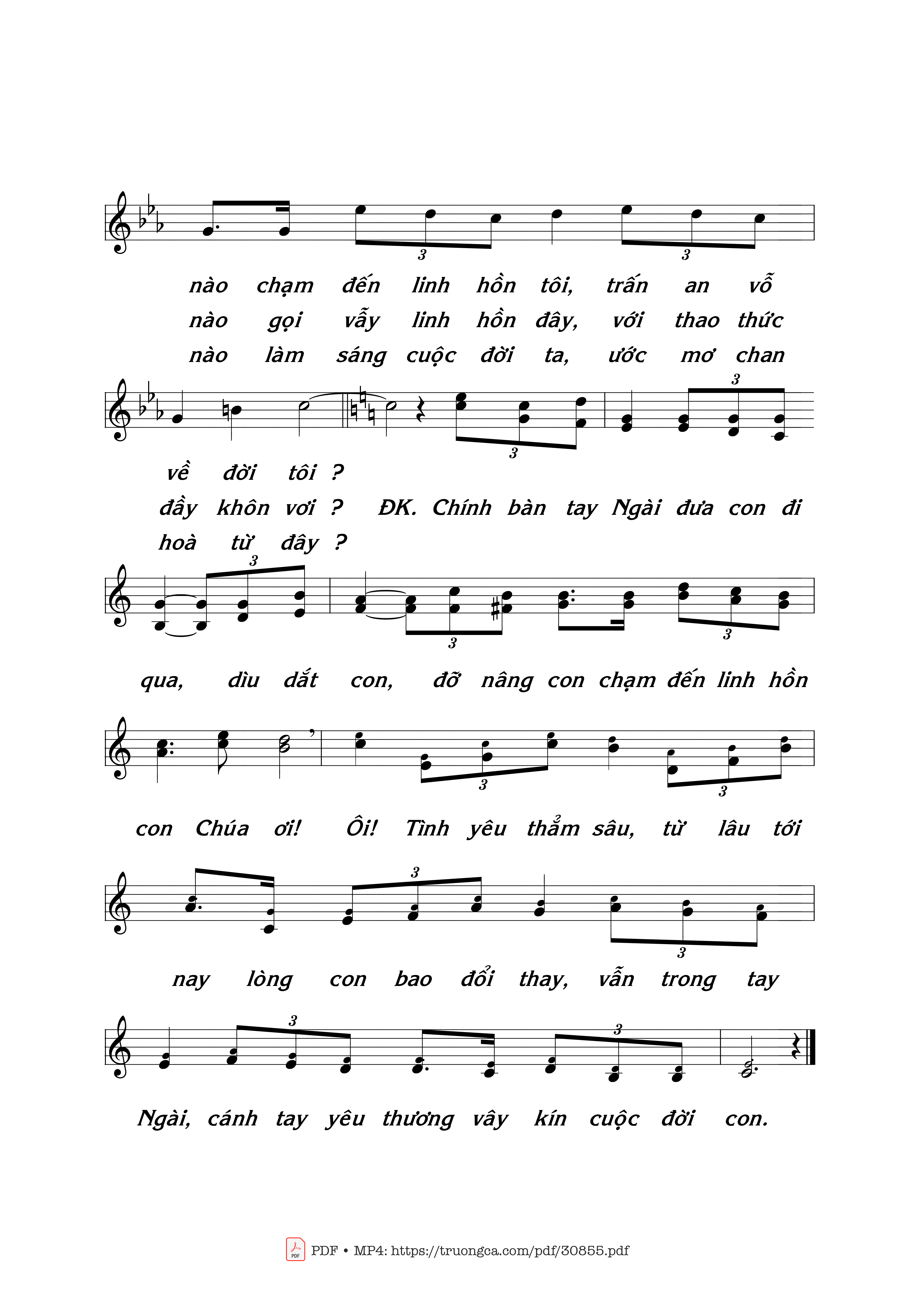 Page 2 of Sheet music PDF Bàn Tay Ngài - Thái Nguyên