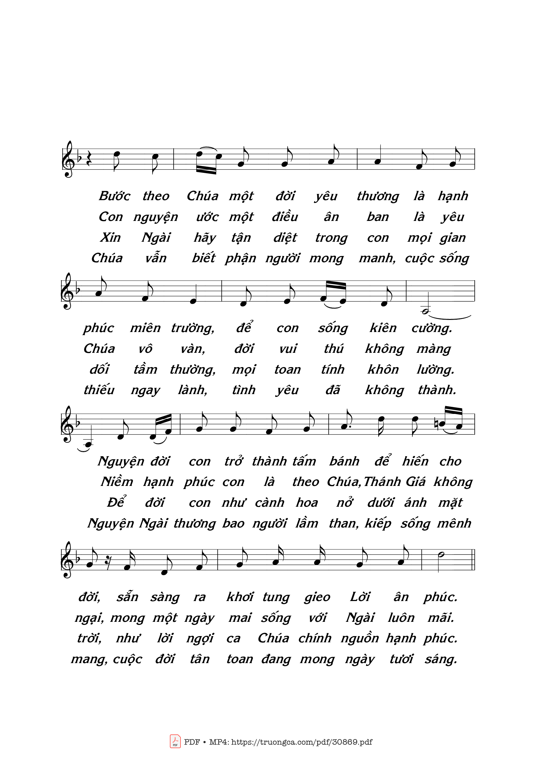 Page 3 of Sheet music PDF Chúa nguồn hạnh phúc - Thái Nguyên