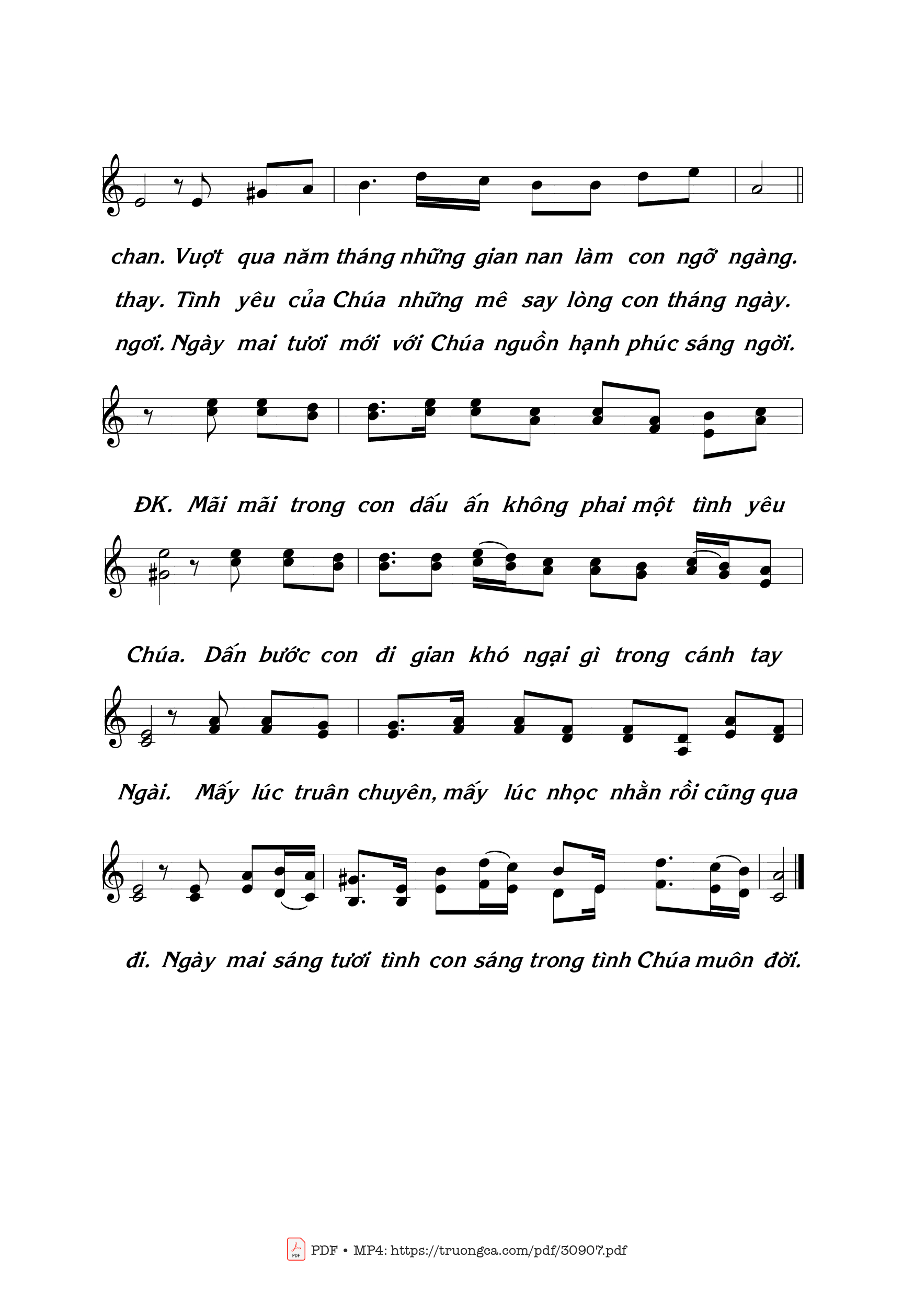 Page 2 of Sheet music PDF Những khát mong - Thái Nguyên