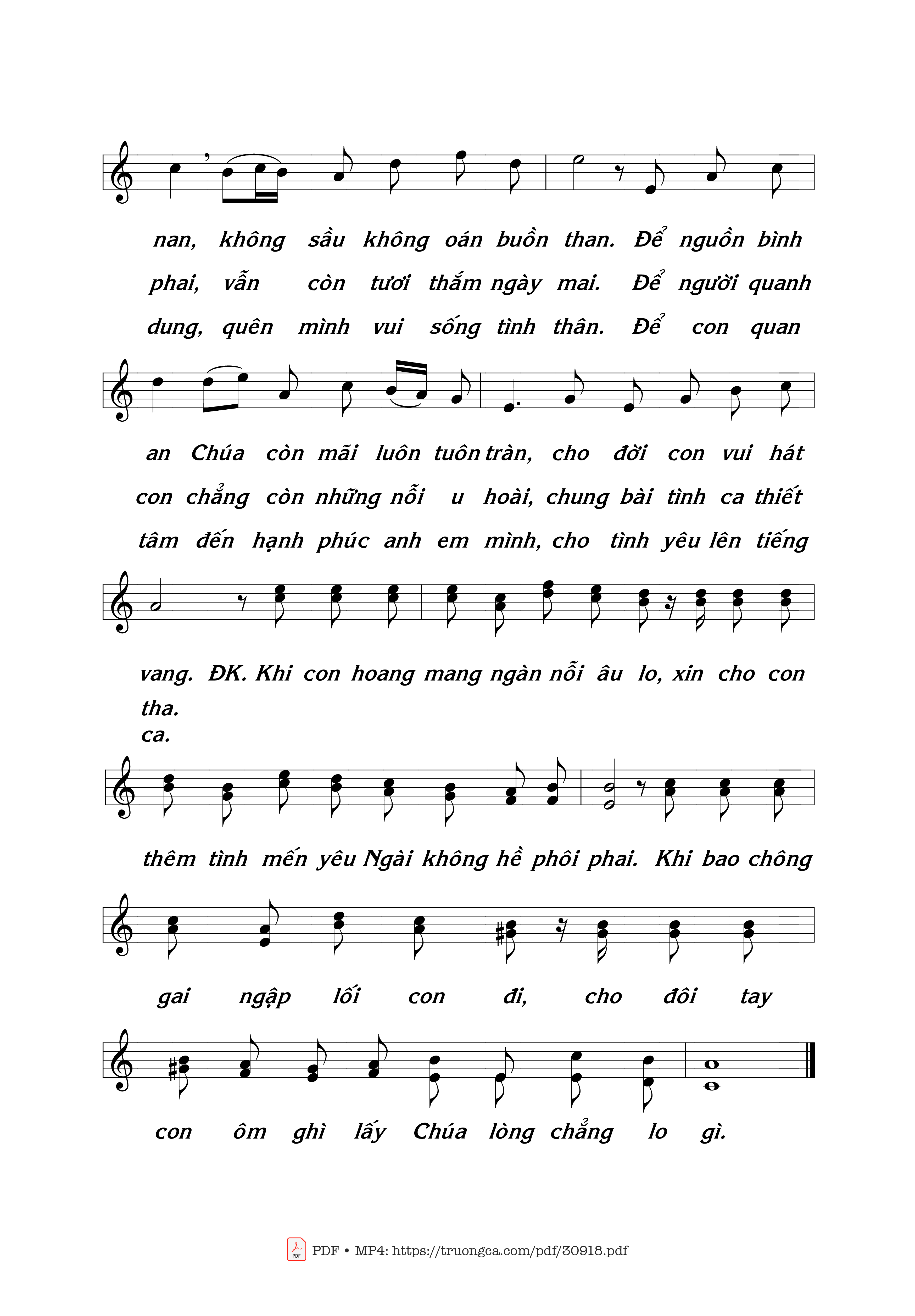 Page 2 of Sheet music PDF Tình Chúa Yêu Con - Thái Nguyên