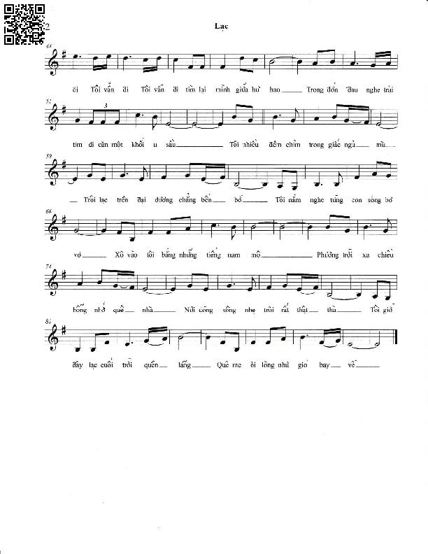 Page 2 of Sheet music PDF Lạc - Việt Phương