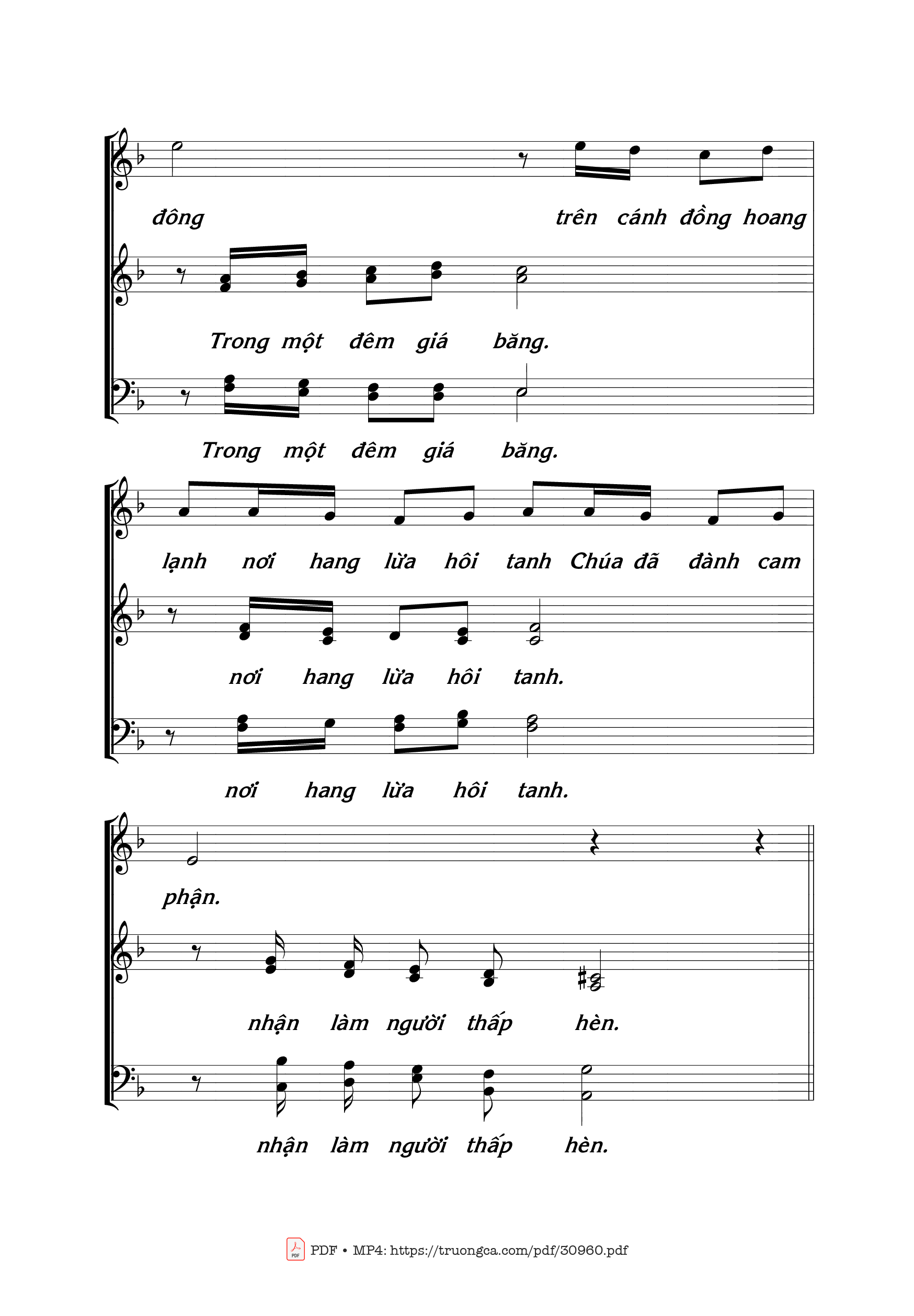 Page 3 of Sheet music PDF Đêm hồng ân 2 - Thái Nguyên