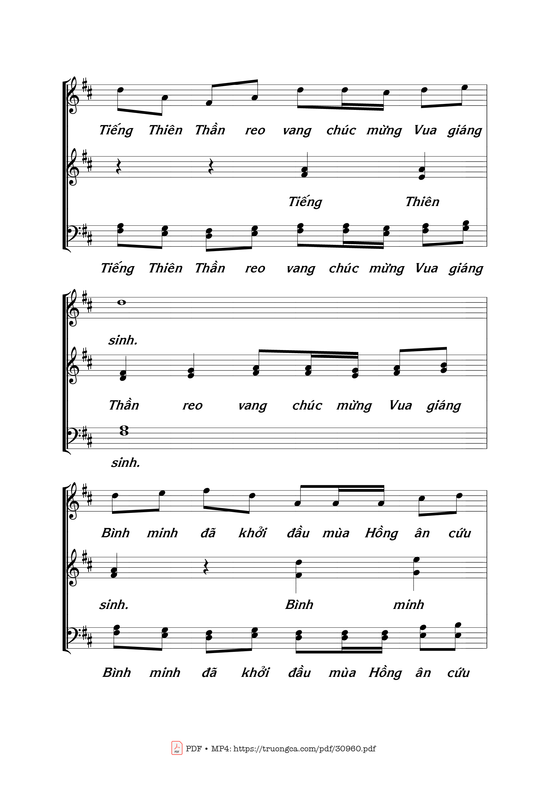 Page 4 of Sheet music PDF Đêm hồng ân 2 - Thái Nguyên