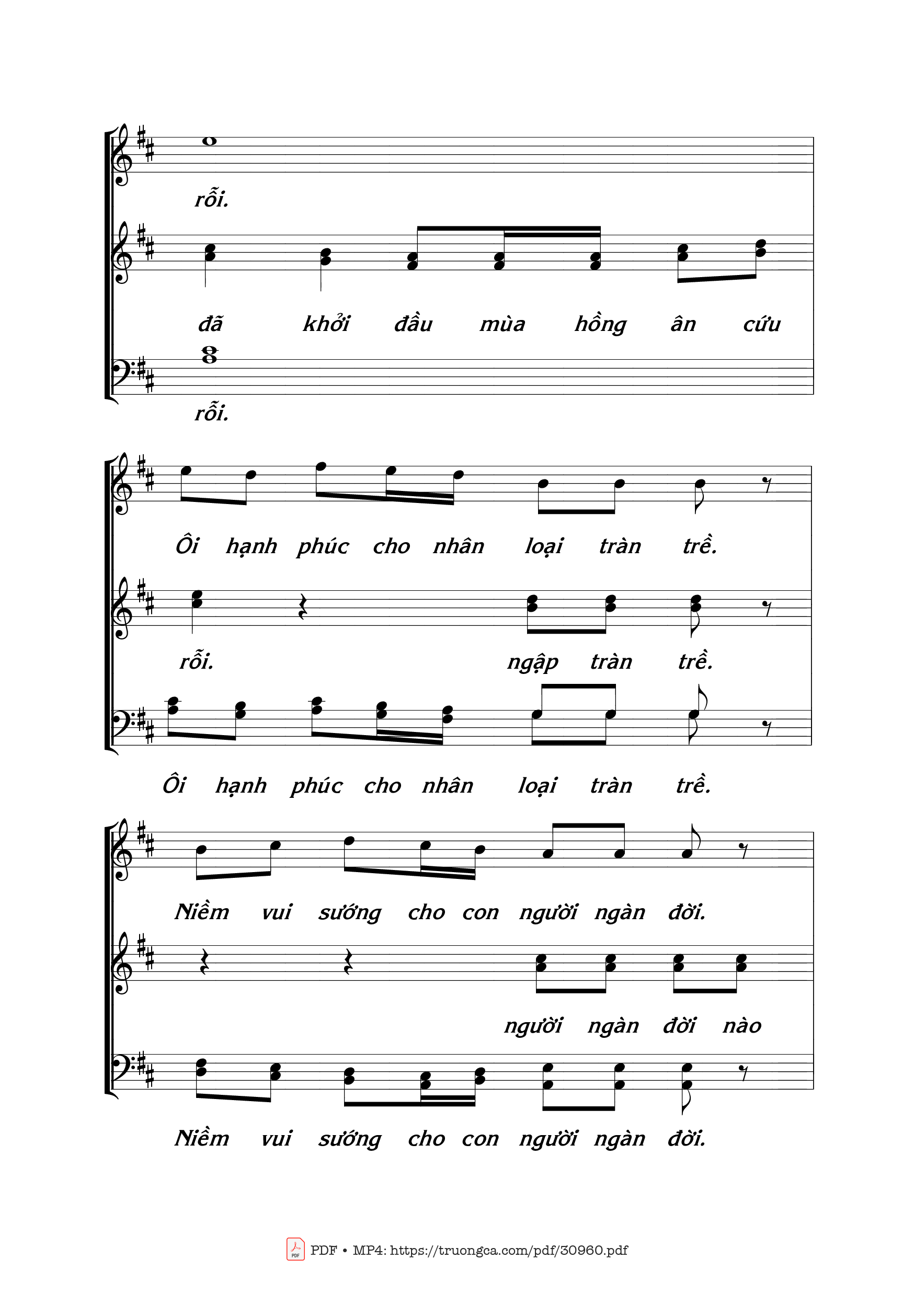 Page 5 of Sheet music PDF Đêm hồng ân 2 - Thái Nguyên