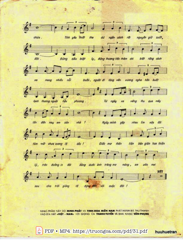Page 3 of Sheet music PDF Ai thương đời lính - Vân Tùng